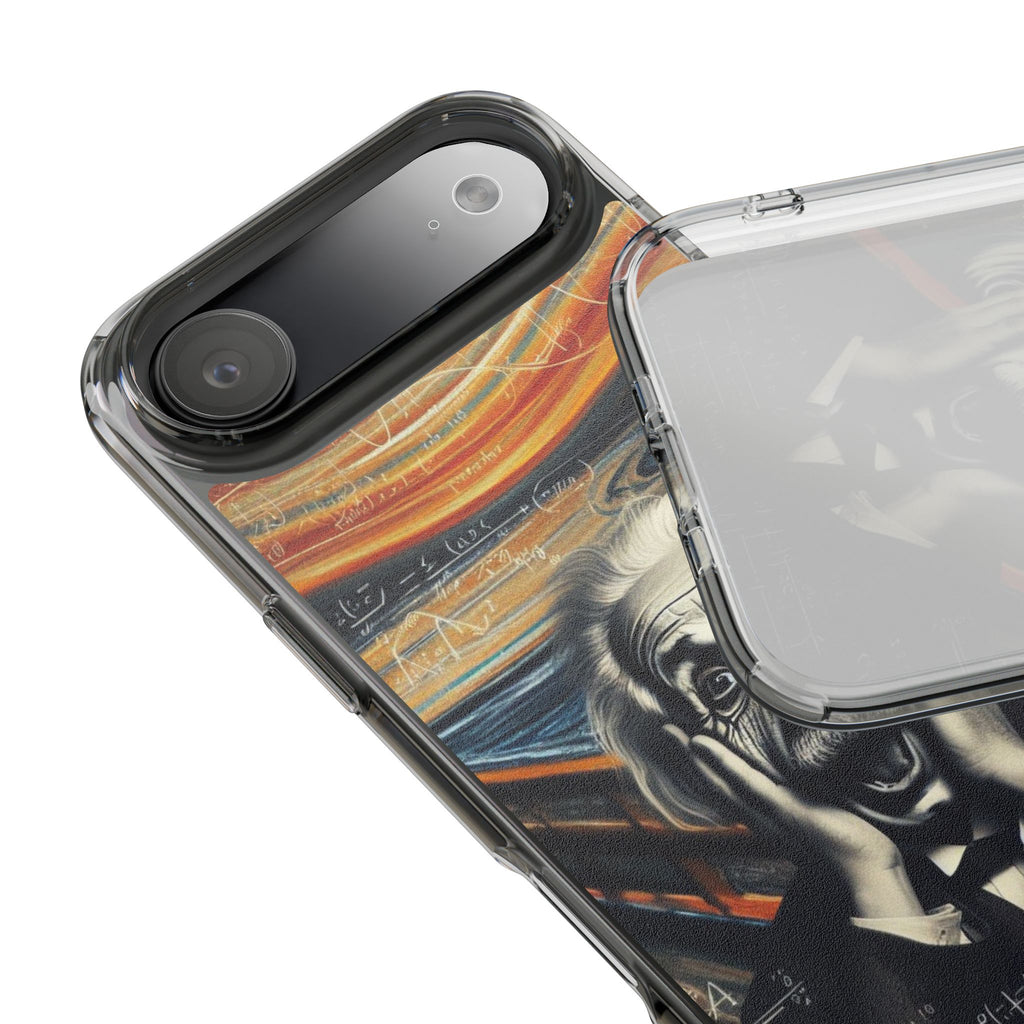 Funny Einstein Clear Phone Cases Edvard Munch Scream Unique iPhone Samsung Cases