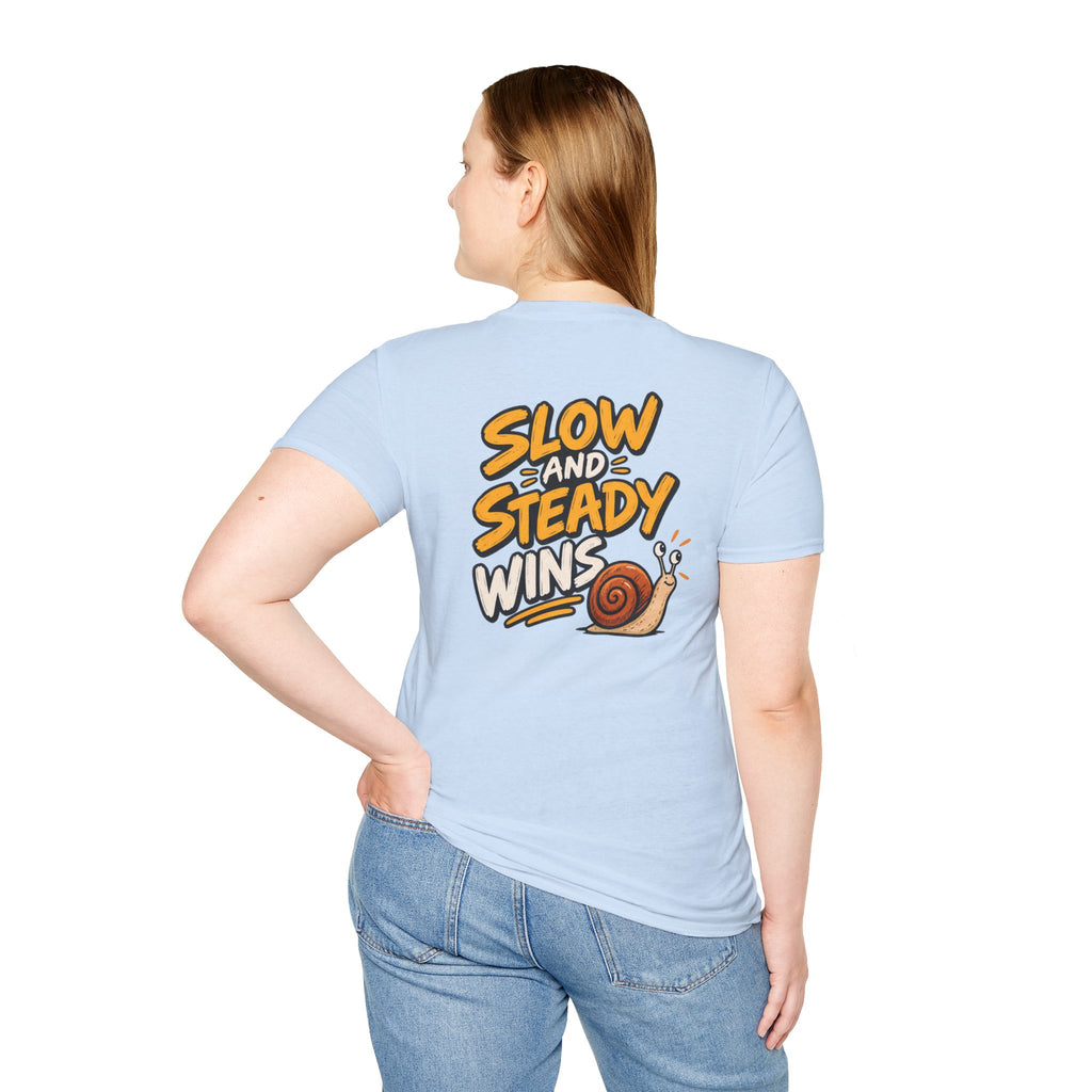 Funny Dark Humor Shirt Slow and Steady wins Funny Office Tee Unique Gift