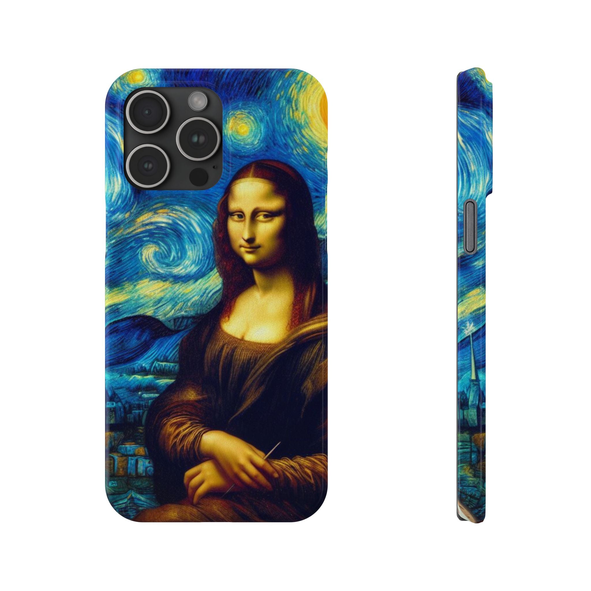 Funny Mona Lisa Phone Cases Van Gogh Starry Night Case Unique Gift iPhone 17 New
