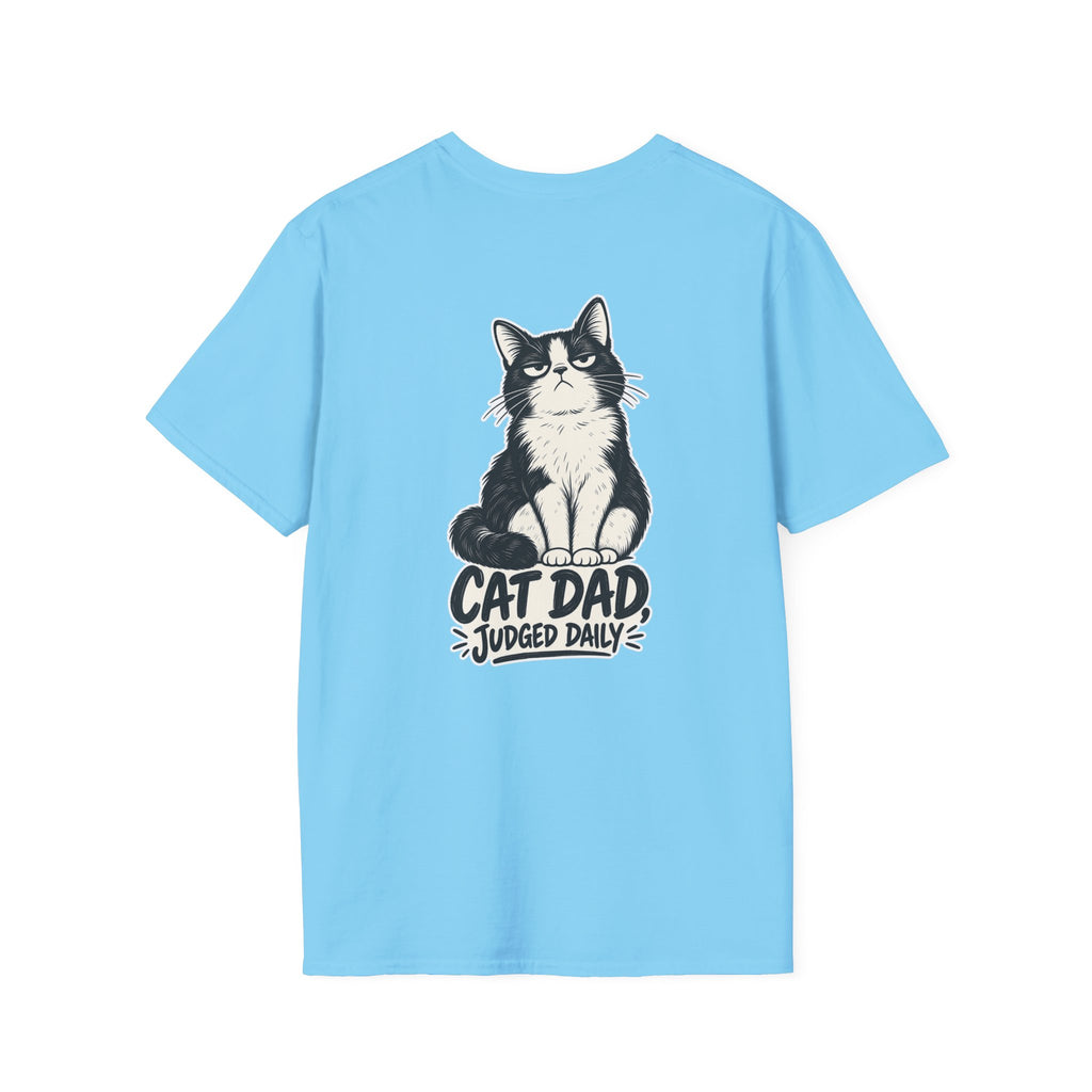 Cat Dad Shirt Judged Daily Funny Cat Lover Graphic Tee Dark Humor Tee Unique Gift Funny Tshirt
