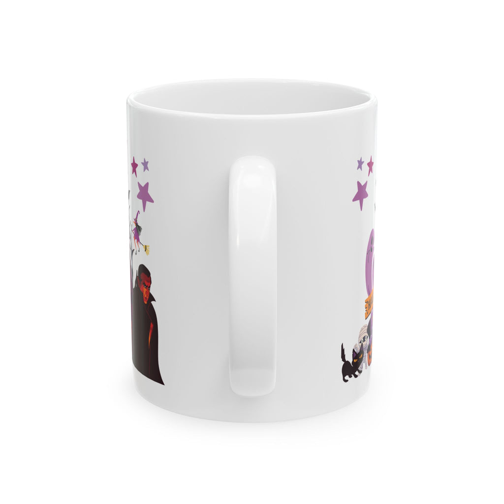 Cute Happy Halloween Party Funny Coffee Mug Gift For Kid Pumpkin Spooky Boo 11oz