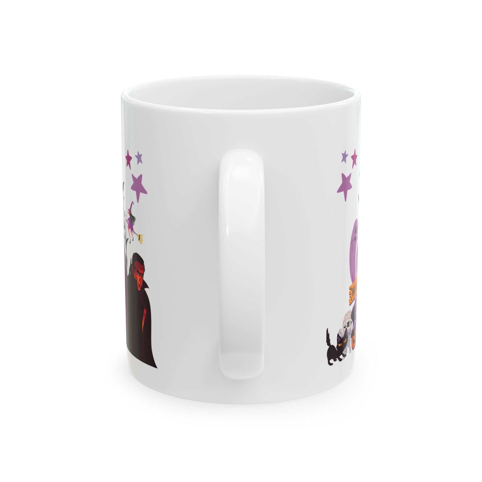 Cute Happy Halloween Party Funny Coffee Mug Gift For Kid Pumpkin Spooky Boo 11oz