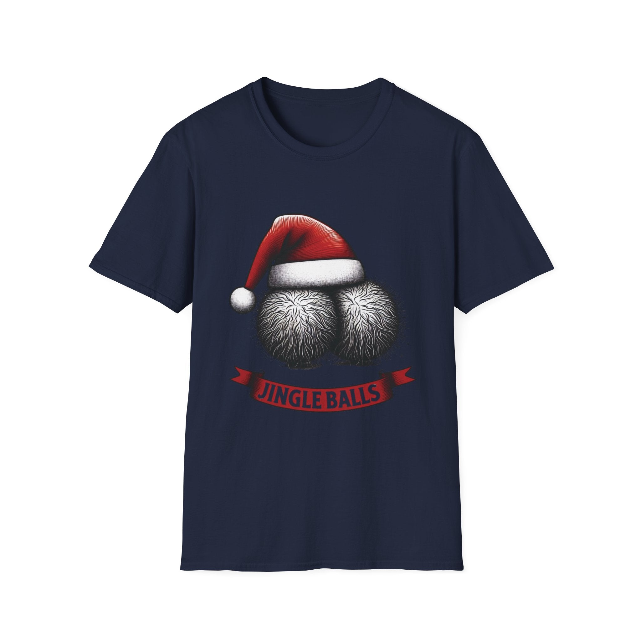 Tshirt Jingle Balls Funny Christmas T-Shirt Xmas Gift Tops Unisex Softstyle 2027