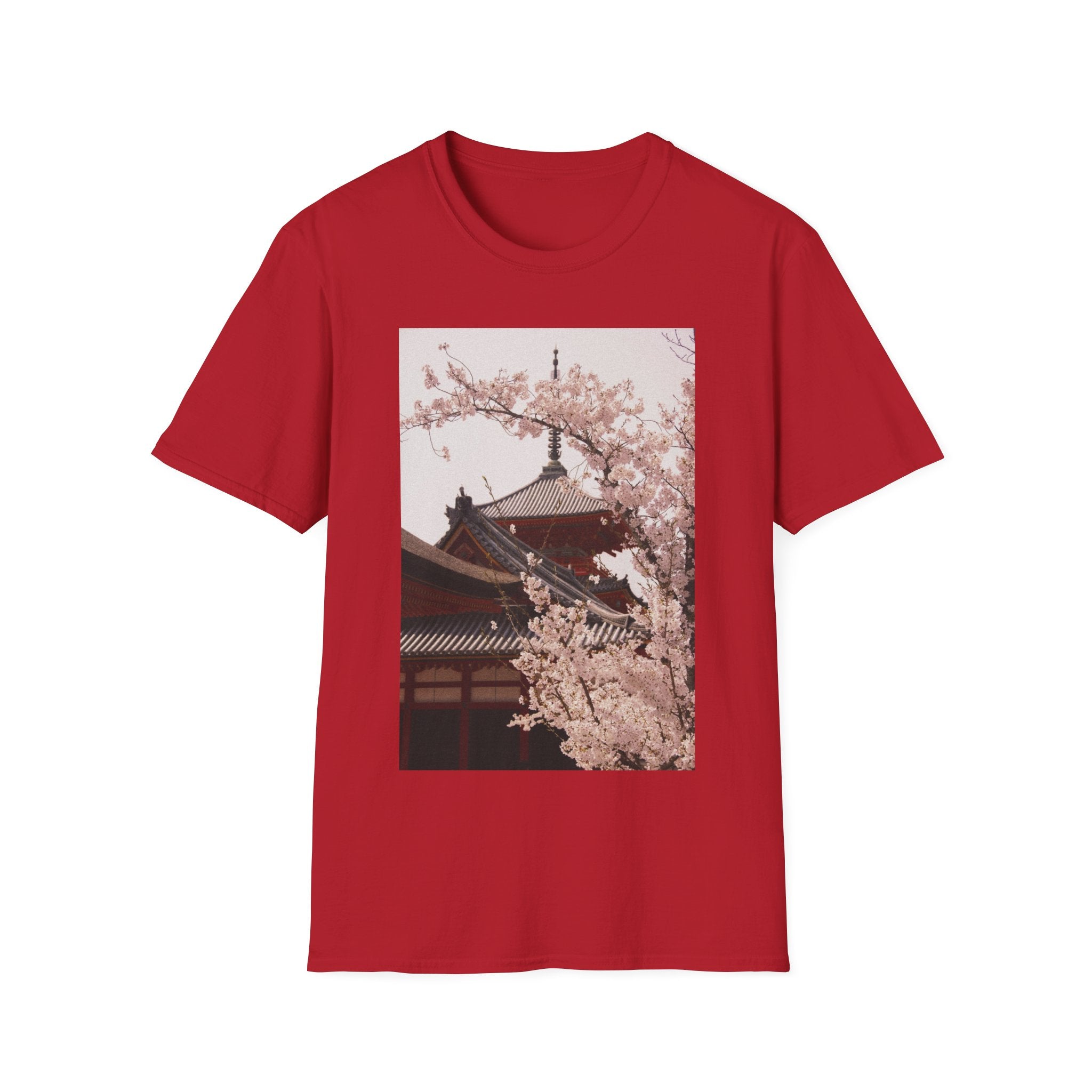Japanese Art Shirt Sakura Cherry Blossom Japan's Flower Unisex Softstyle T-Shirt