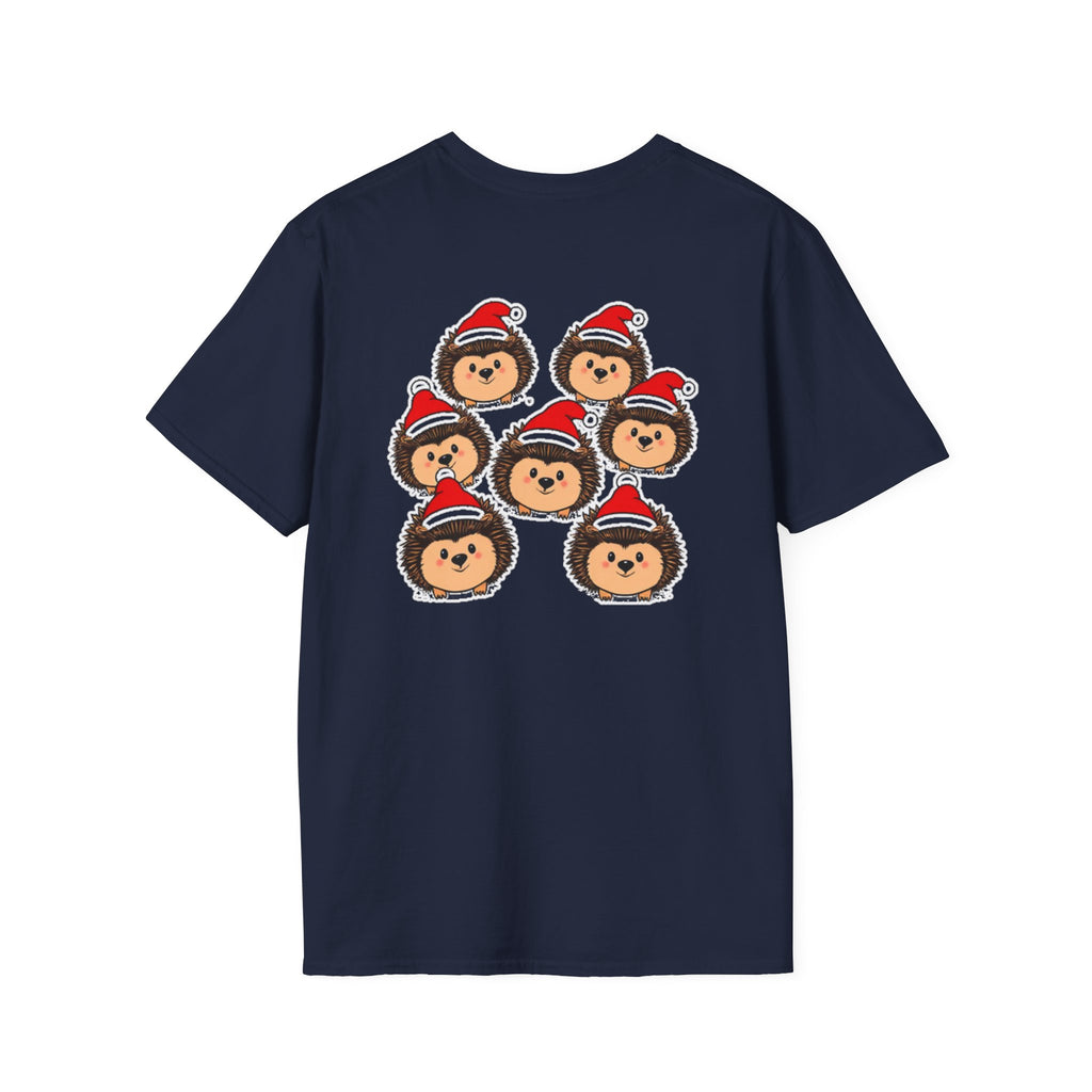 Christmas Hedgehogs Family T-Shirt | Cute Cartoon Holiday Design Unique Holiday Gift Shirt
