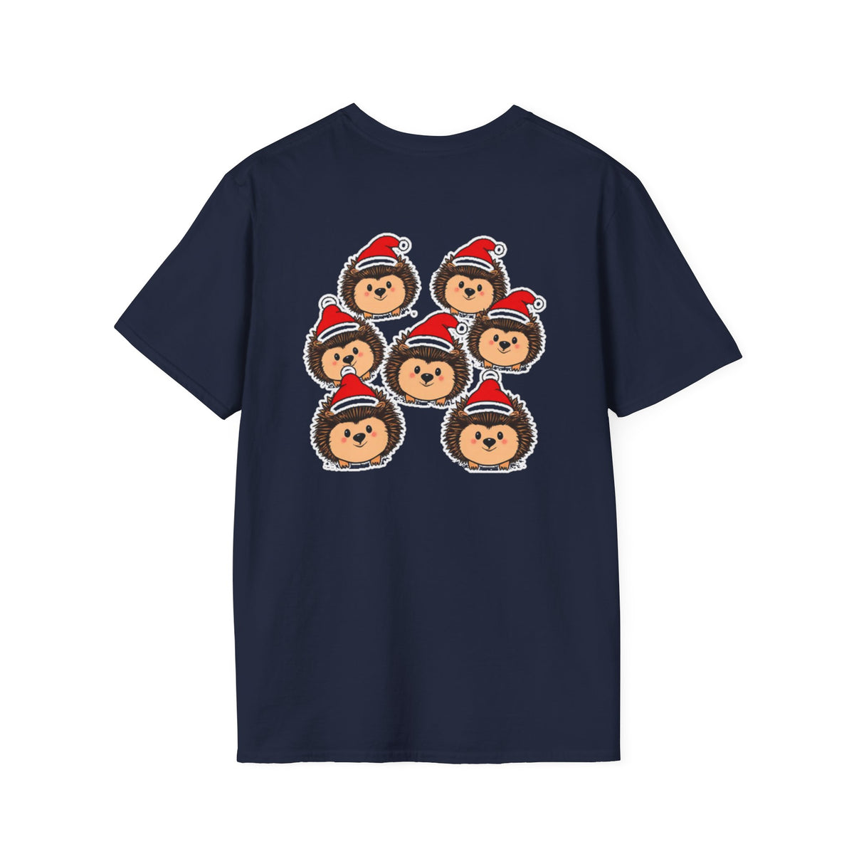 Christmas Hedgehogs Family T-Shirt | Cute Cartoon Holiday Design Unique Holiday Gift Shirt