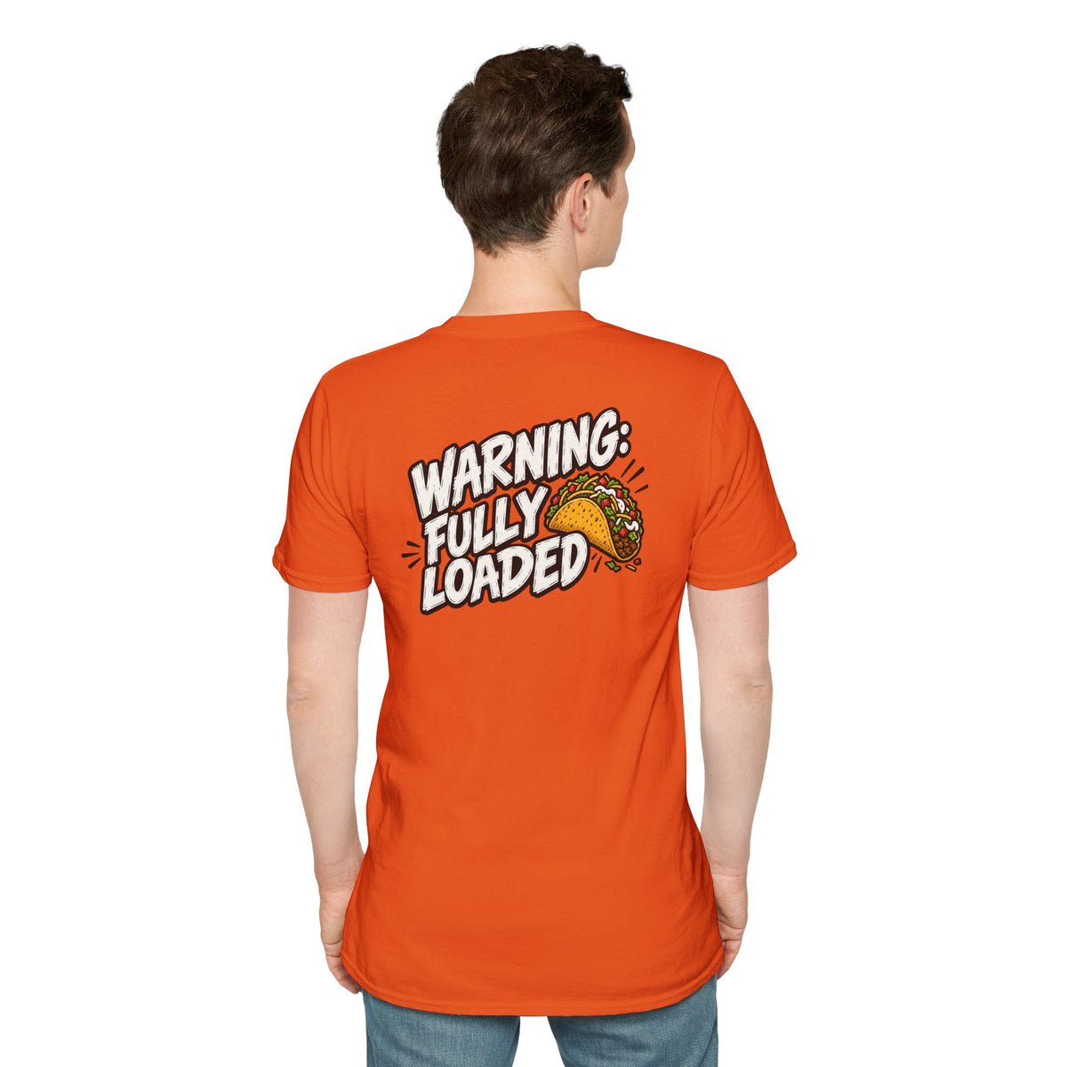 D0ark Humor Funny Taco Shirt Warning Fully Loaded Novelty Food Lover Graphic Tshirt Tee Unique Gift