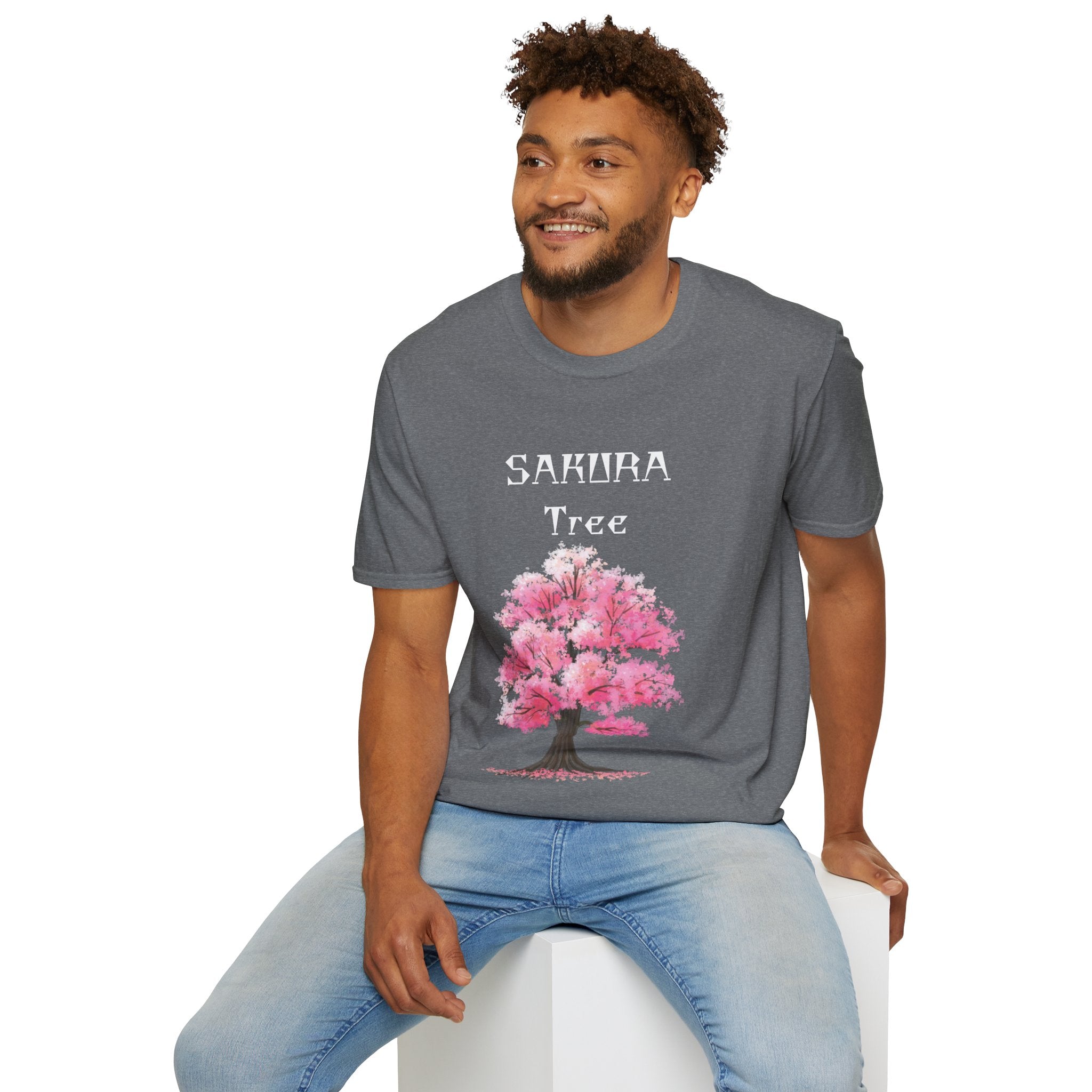 Sakura T-Shirt Japanese Art Shirt Unisex Softstyle Cherry Blossom Flower T-shirt