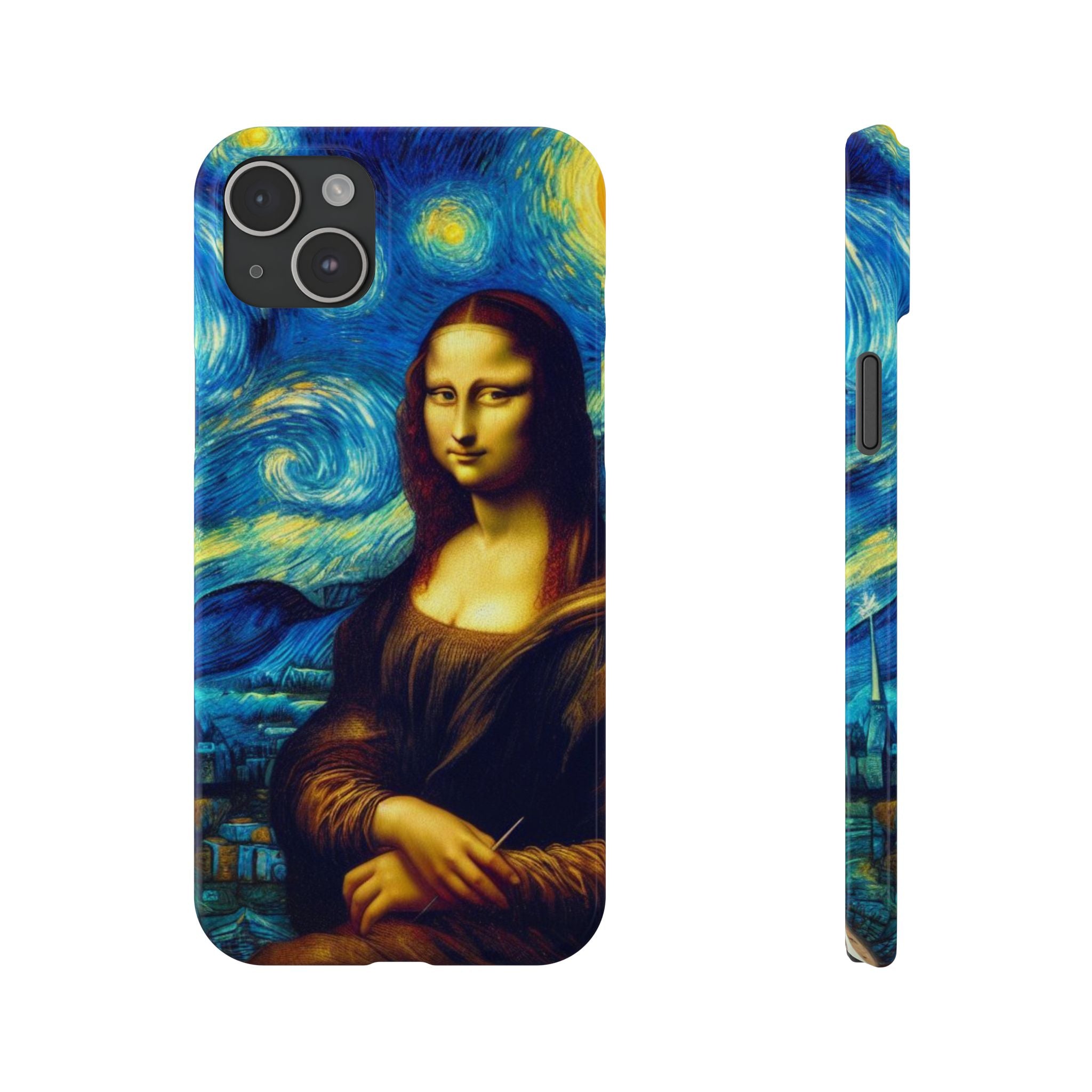 Funny Mona Lisa Phone Cases Van Gogh Starry Night Case Unique Gift iPhone 17 New