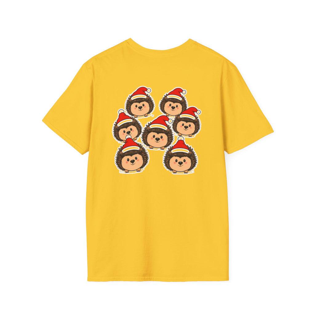 Christmas Hedgehogs Family T-Shirt | Cute Cartoon Holiday Design Unique Holiday Gift Shirt