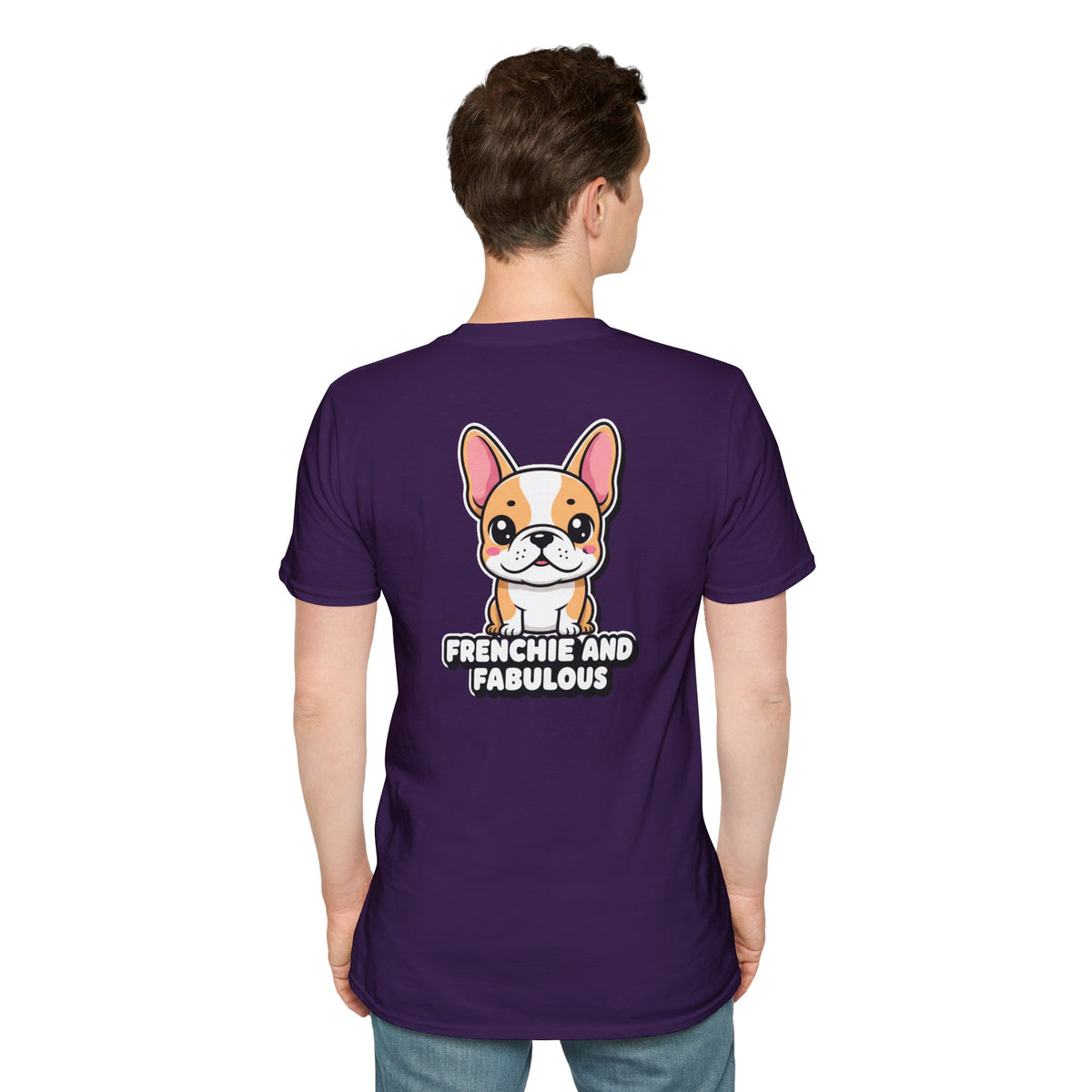 Cute French Bulldog Shirt Frenchie And Fabulous Funny Dog Lover Unisex Softstyle Tee Gift