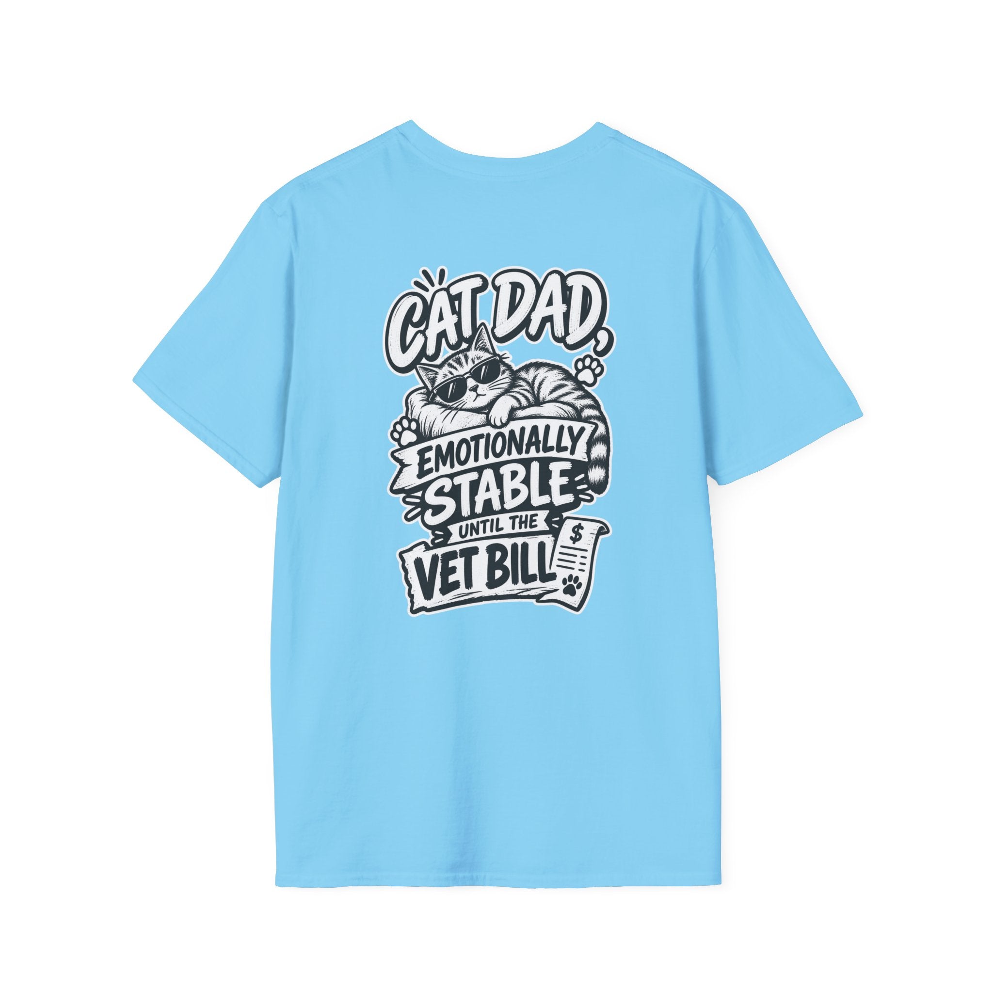 Cat Dad Shirt Pet Lover Tshirt Funny Cat Lover Graphic Tee Dark Humor Tee Unique Gift Funny Tshirt