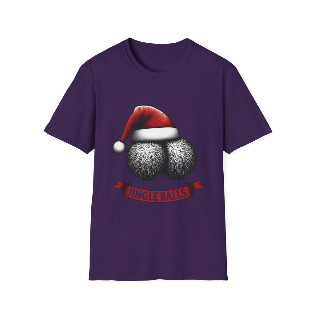 Tshirt Jingle Balls Funny Christmas T-Shirt Xmas Gift Tops Unisex Softstyle 2027