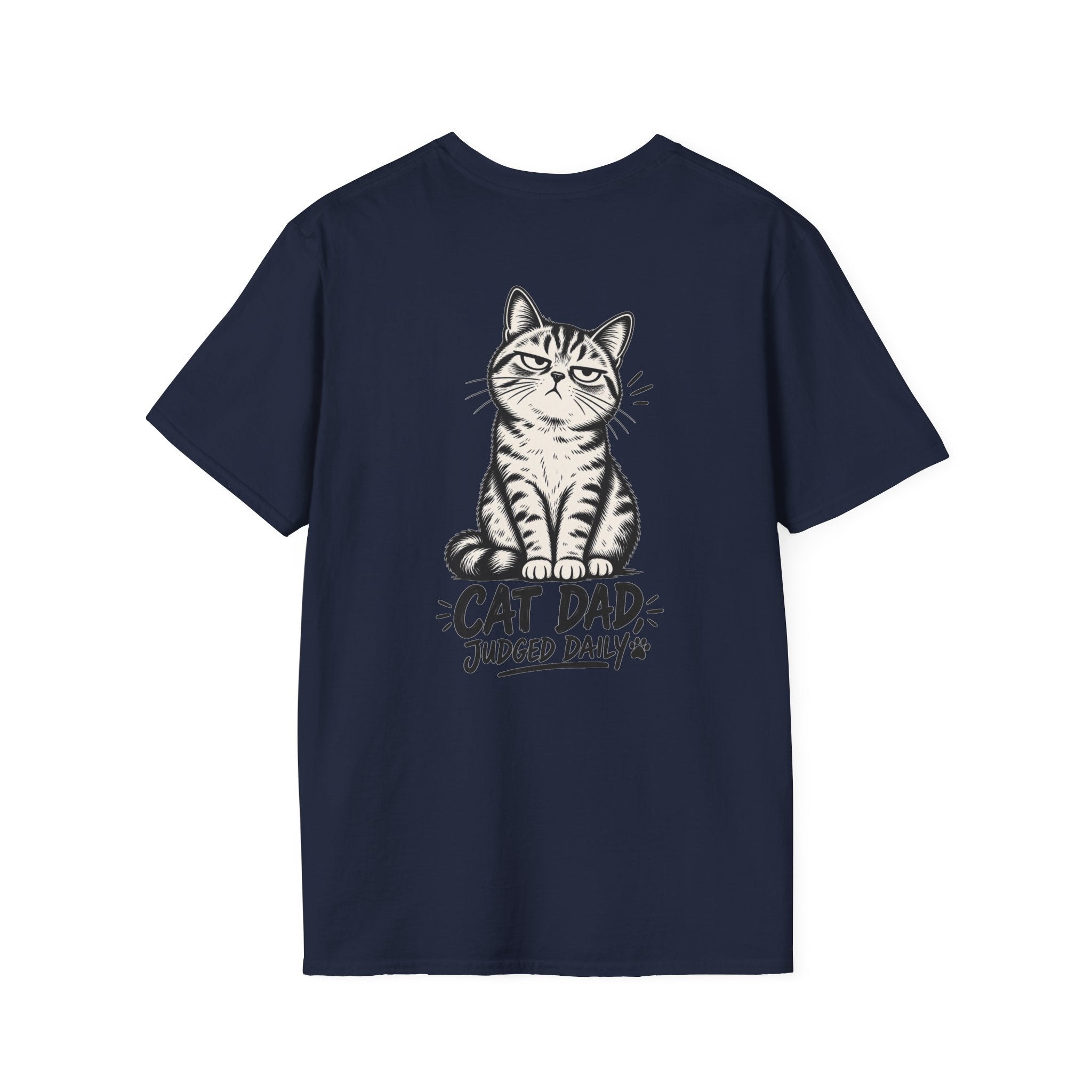 Cat Dad Shirt Judged Daily Funny Cat Lover Graphic Tee Dark Humor Tee Unique Gift Funny Tshirt