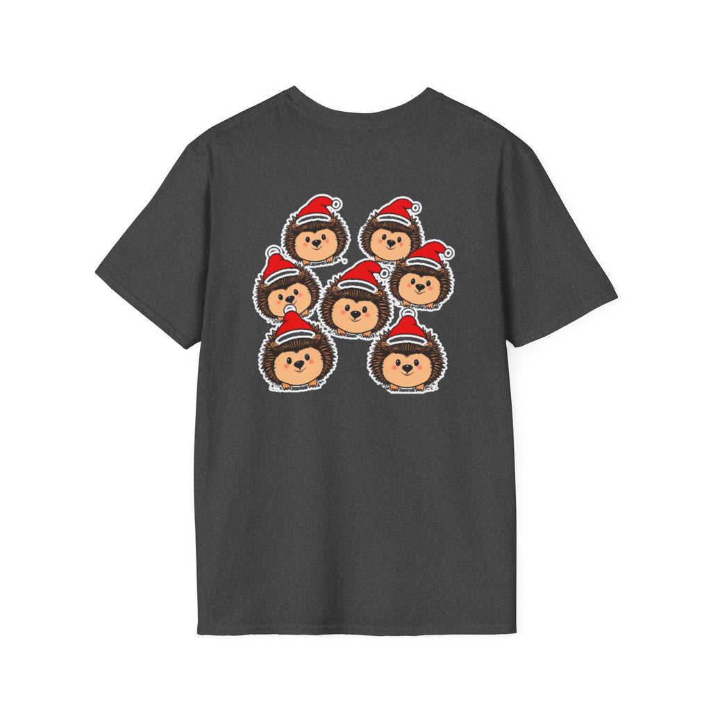 Christmas Hedgehogs Family T-Shirt | Cute Cartoon Holiday Design Unique Holiday Gift Shirt