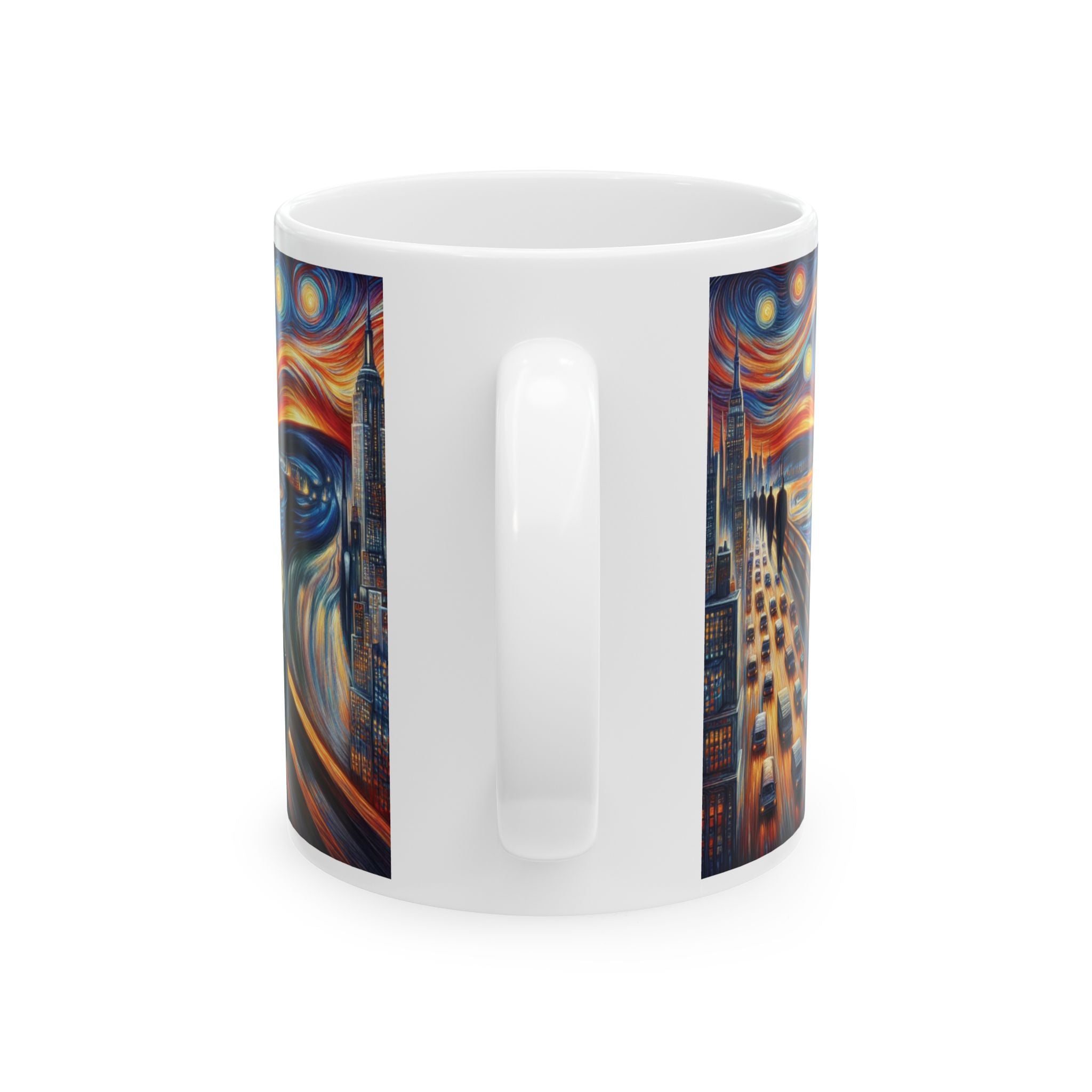 Funny Edvard Munch The Scream in New York Mug Tea Coffee Cup Unique Gift USA New