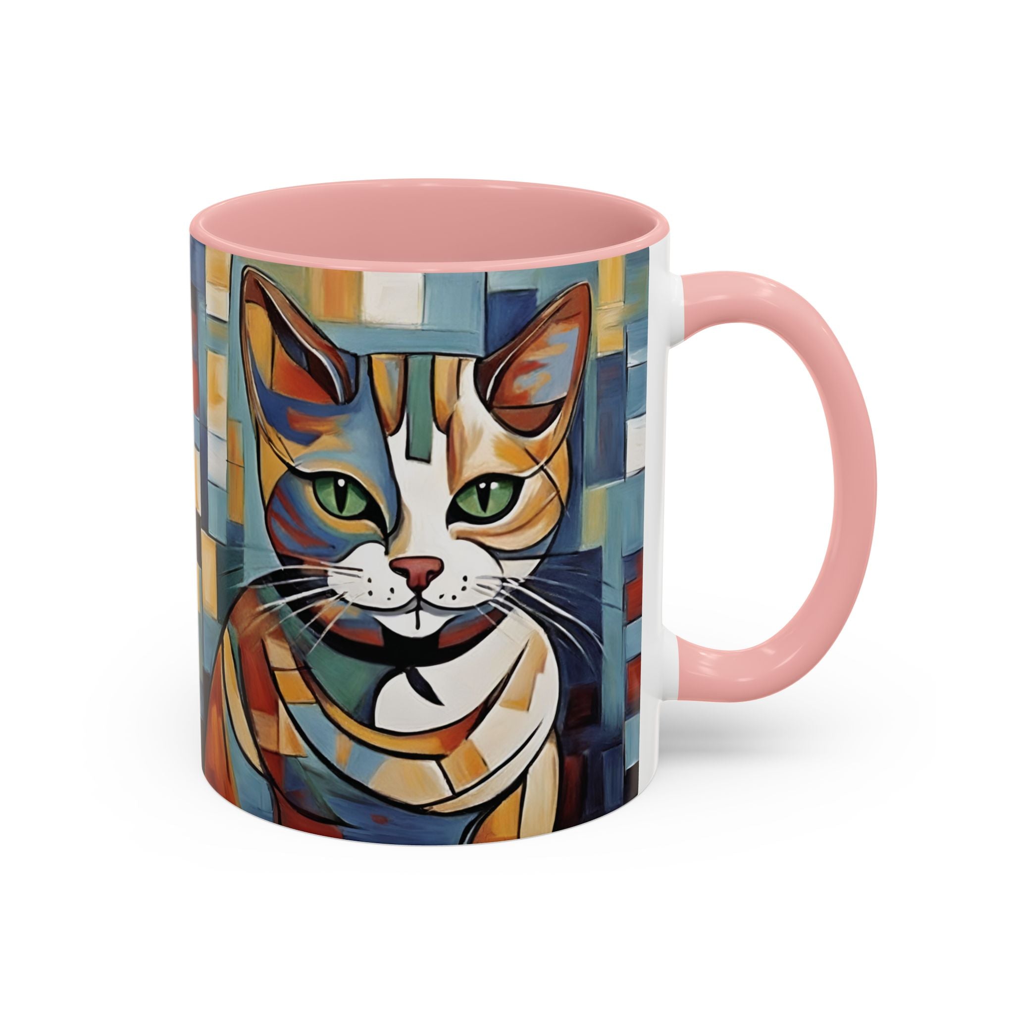 Cat For Mom Lover Picasso Art Funny Coffee Tea Ceramic Mug Office Work Cup Gift