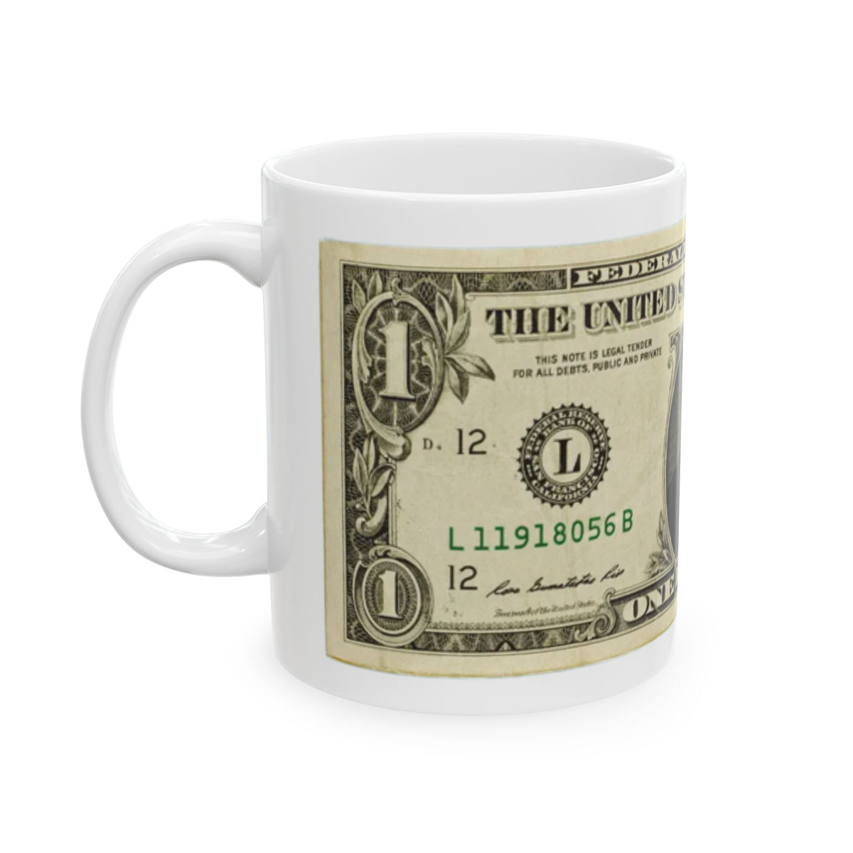 Donald Trump Us Dollar Ceramic Mug Coffee Tea One Dollar Money Funny 11oz 2027