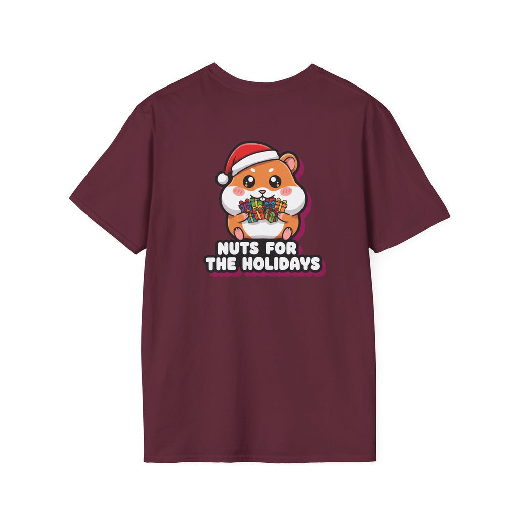 Cute Christmas Shirt Nuts For The Holidays Funny Animal Unisex Softstyle Tee Christmas Gift