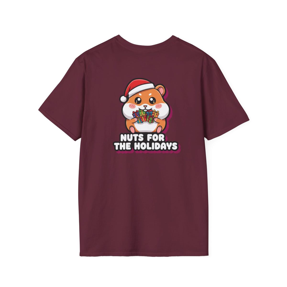 Cute Christmas Shirt Nuts For The Holidays Funny Animal Unisex Softstyle Tee Christmas Gift