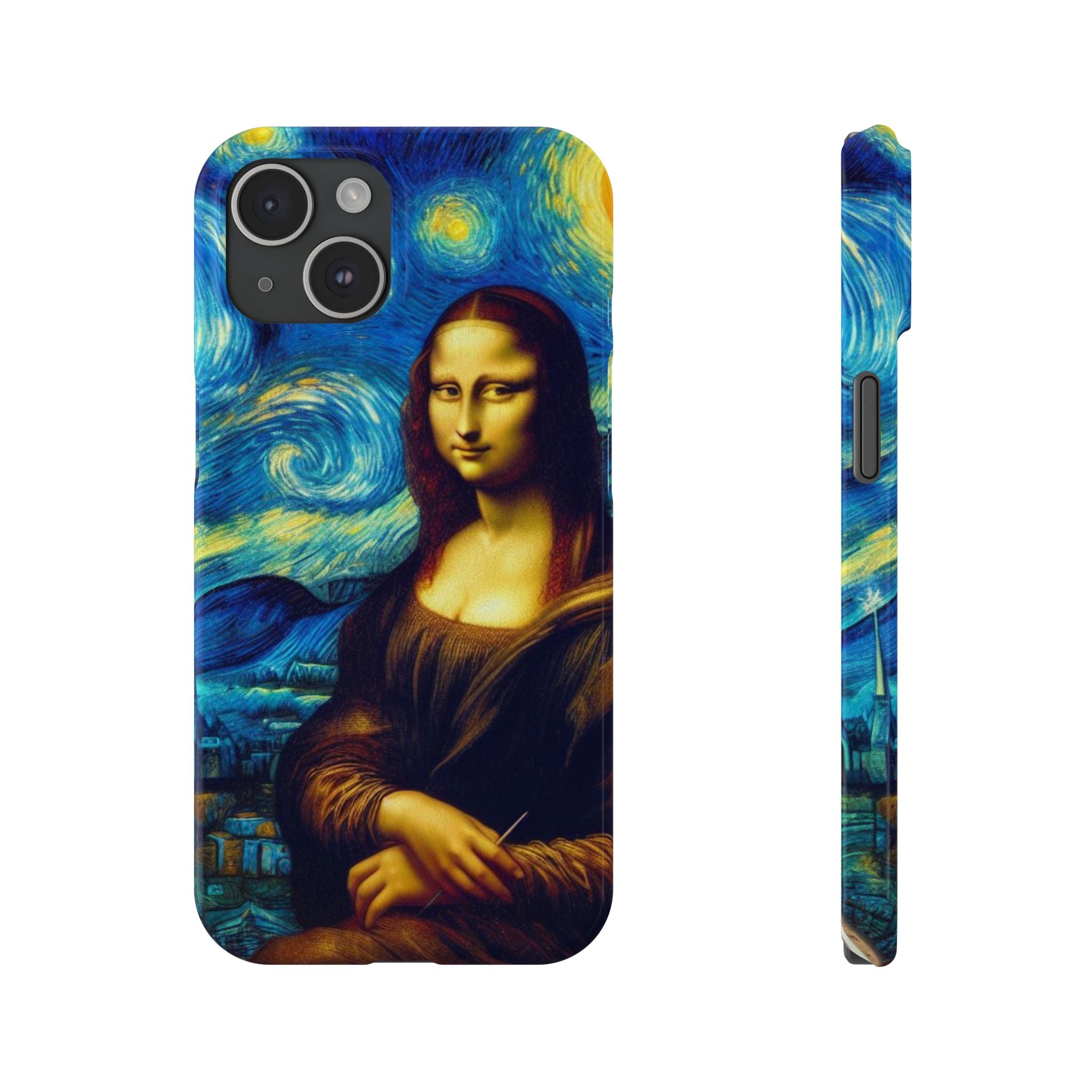 Funny Mona Lisa Phone Cases Van Gogh Starry Night Case Unique Gift iPhone 17 New