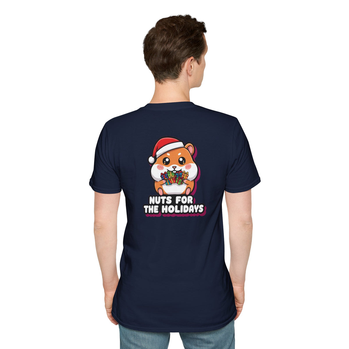 Cute Christmas Shirt Nuts For The Holidays Funny Animal Unisex Softstyle Tee Christmas Gift