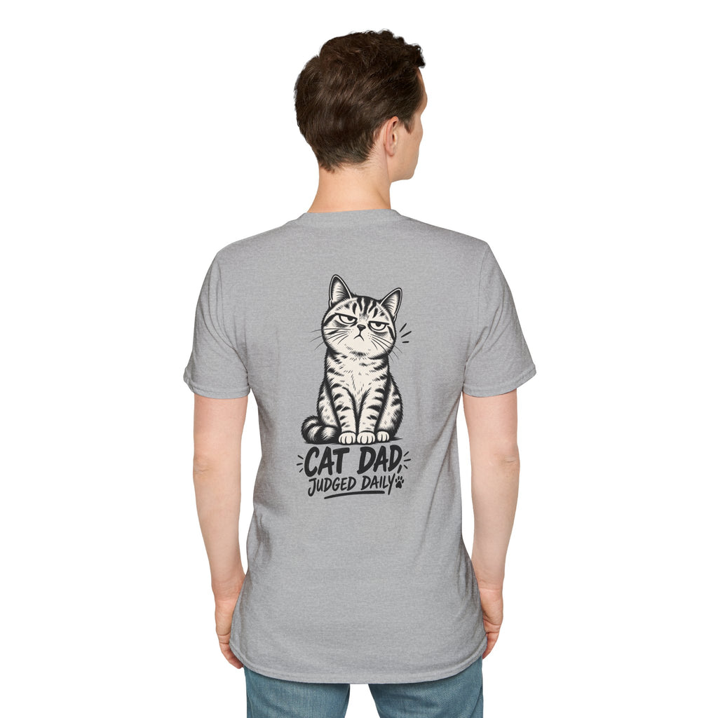 Cat Dad Shirt Judged Daily Funny Cat Lover Graphic Tee Dark Humor Tee Unique Gift Funny Tshirt