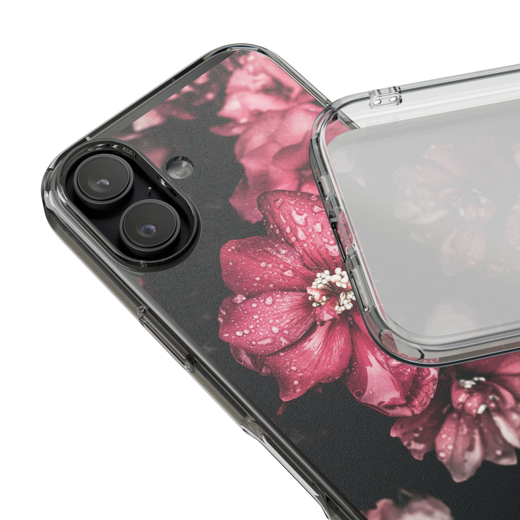 Pink Flowers Clear Cases iPhone Case Samsung Phone Case Unique Gift Cute Phone Cover Unique iPhone 17 Pro Max Phone Case