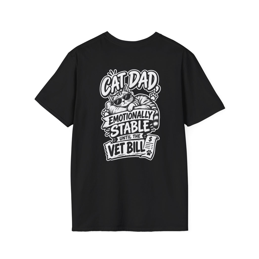 Cat Dad Shirt Pet Lover Tshirt Funny Cat Lover Graphic Tee Dark Humor Tee Unique Gift Funny Tshirt