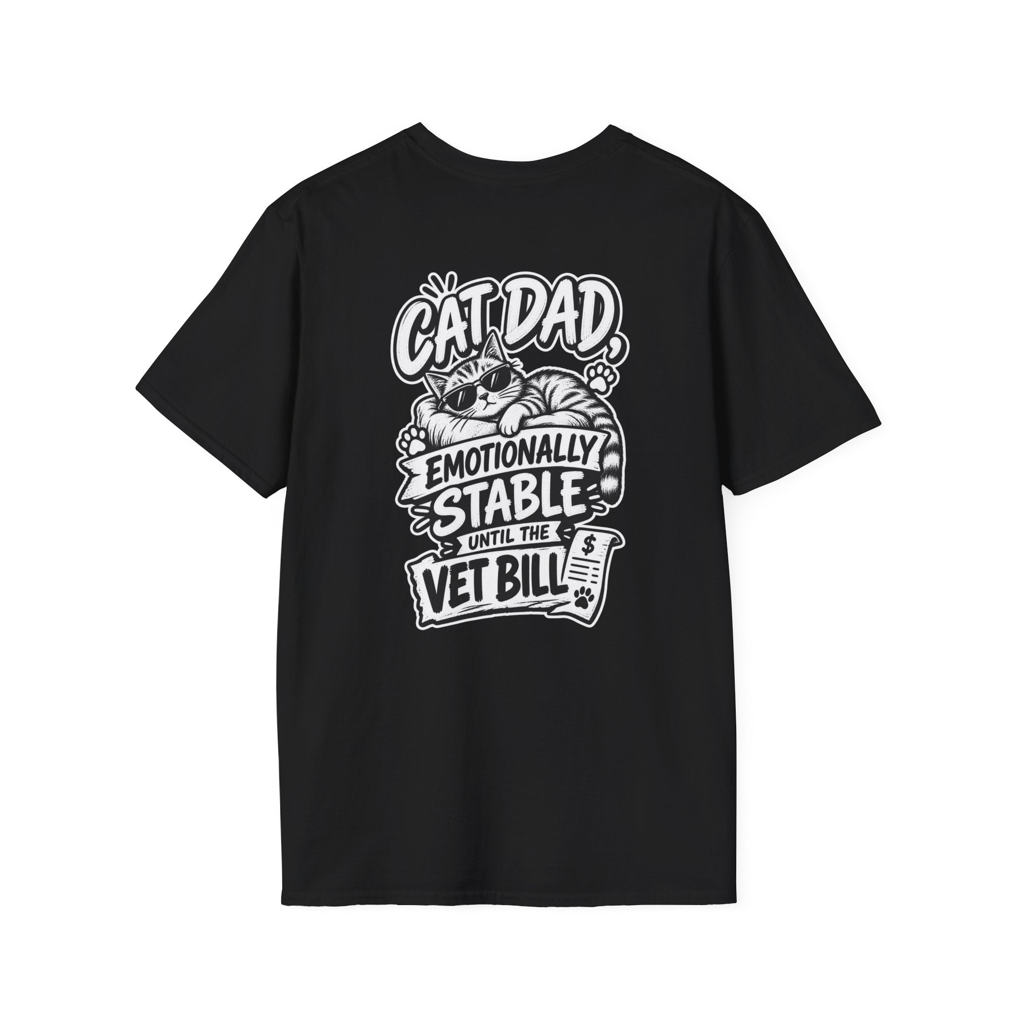 Cat Dad Shirt Pet Lover Tshirt Funny Cat Lover Graphic Tee Dark Humor Tee Unique Gift Funny Tshirt