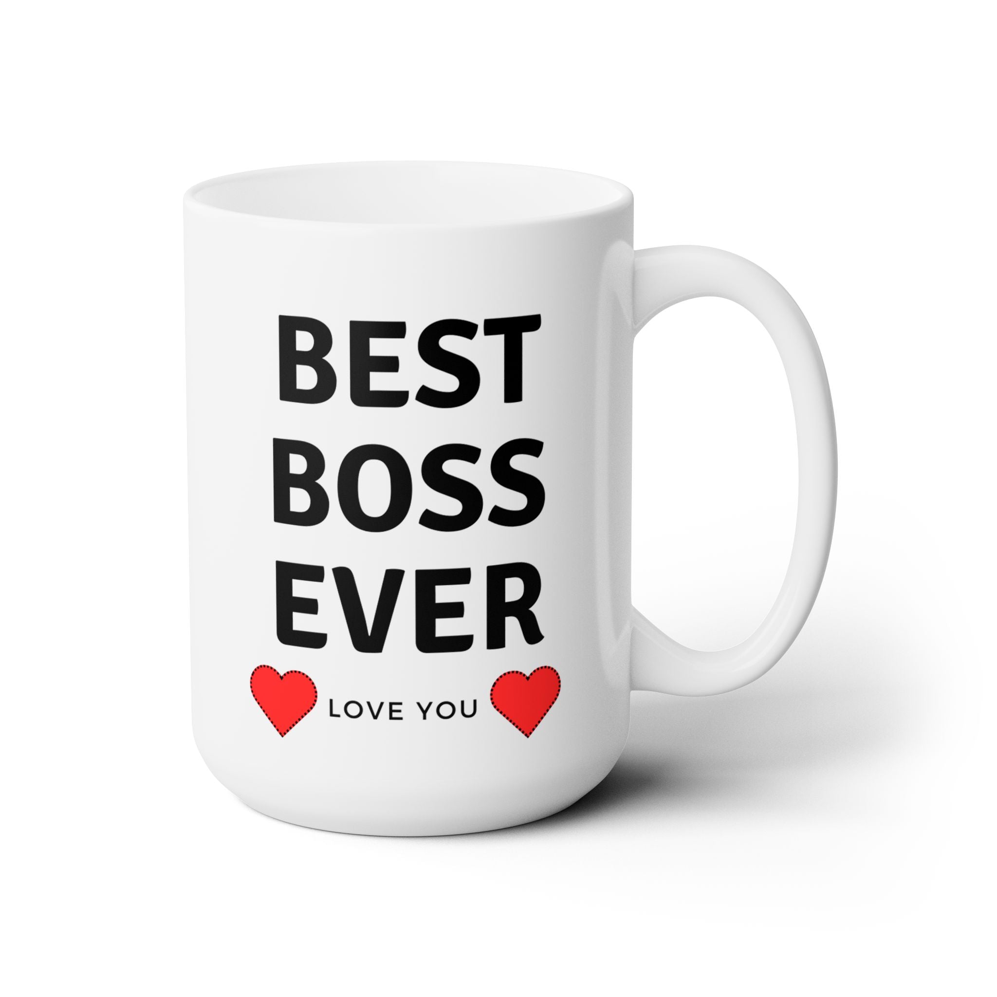 Best Boss Ever Love You World's Best The Office Ceramic Coffee Tea Mug Gift 15oz