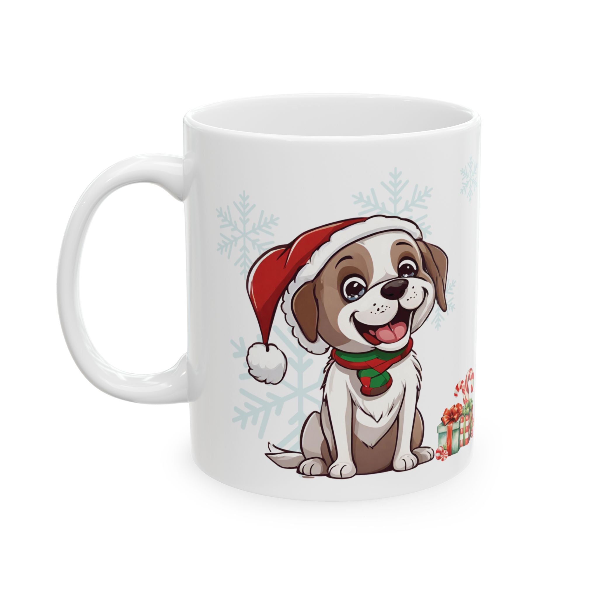 Christmas Mug Dog Mug Unique Love Gift Funny Cute Coffee Cup Holiday Tea Mug Kid