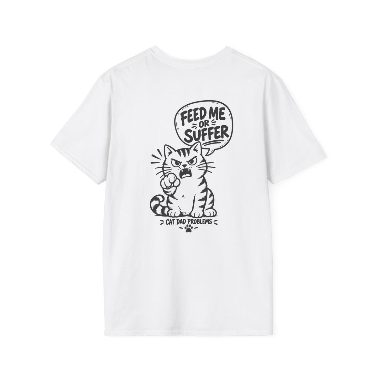 Cat Dad Shirt Pet Lover Tshirt Funny Cat Lover Graphic Tee Dark Humor Tee Unique Gift Funny Tshirt