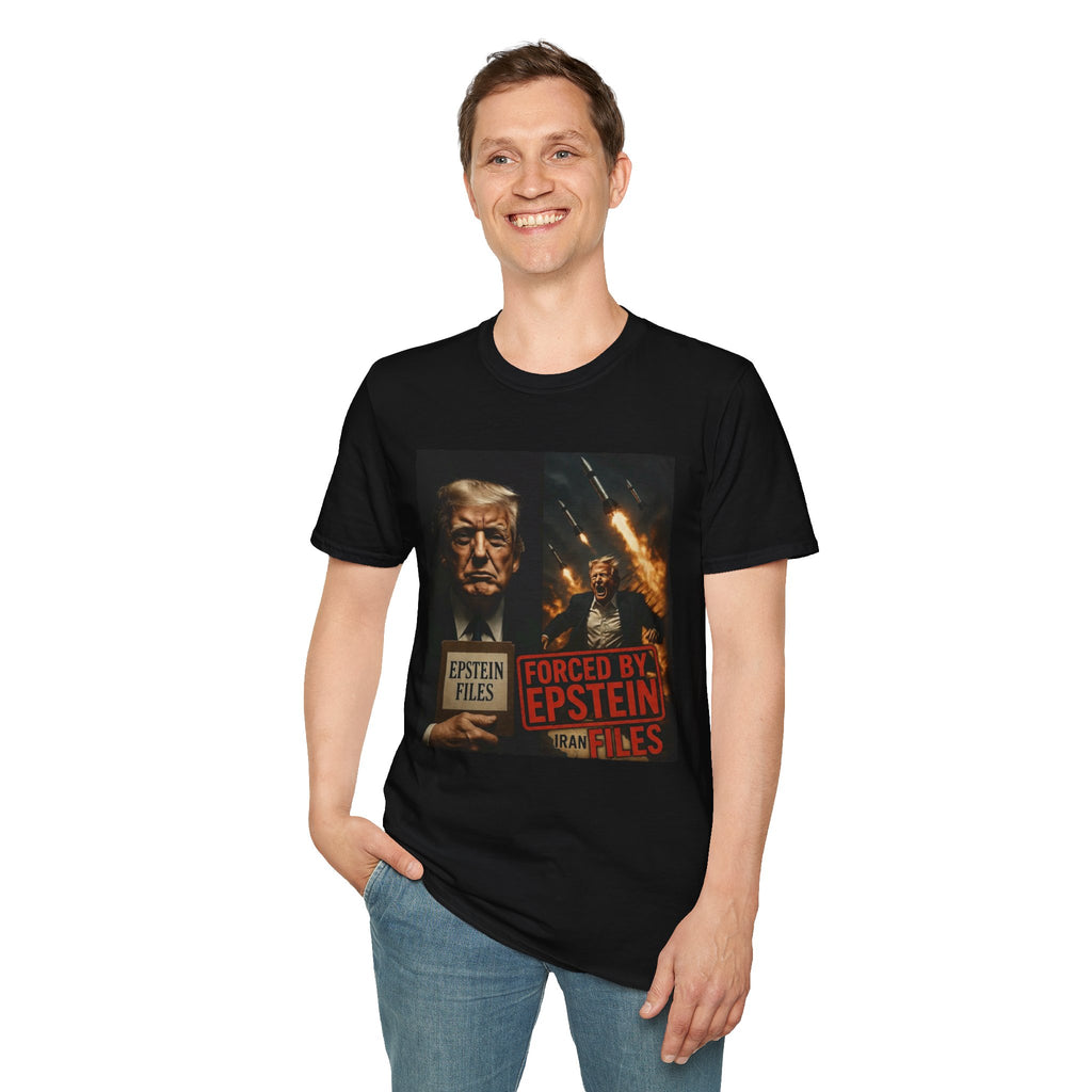 Funny Trump-Epstein T-Shirt Conspiracy Theory Unique Unisex Softstyle Tshirt