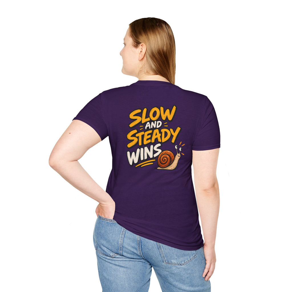 Funny Dark Humor Shirt Slow and Steady wins Funny Office Tee Unique Gift