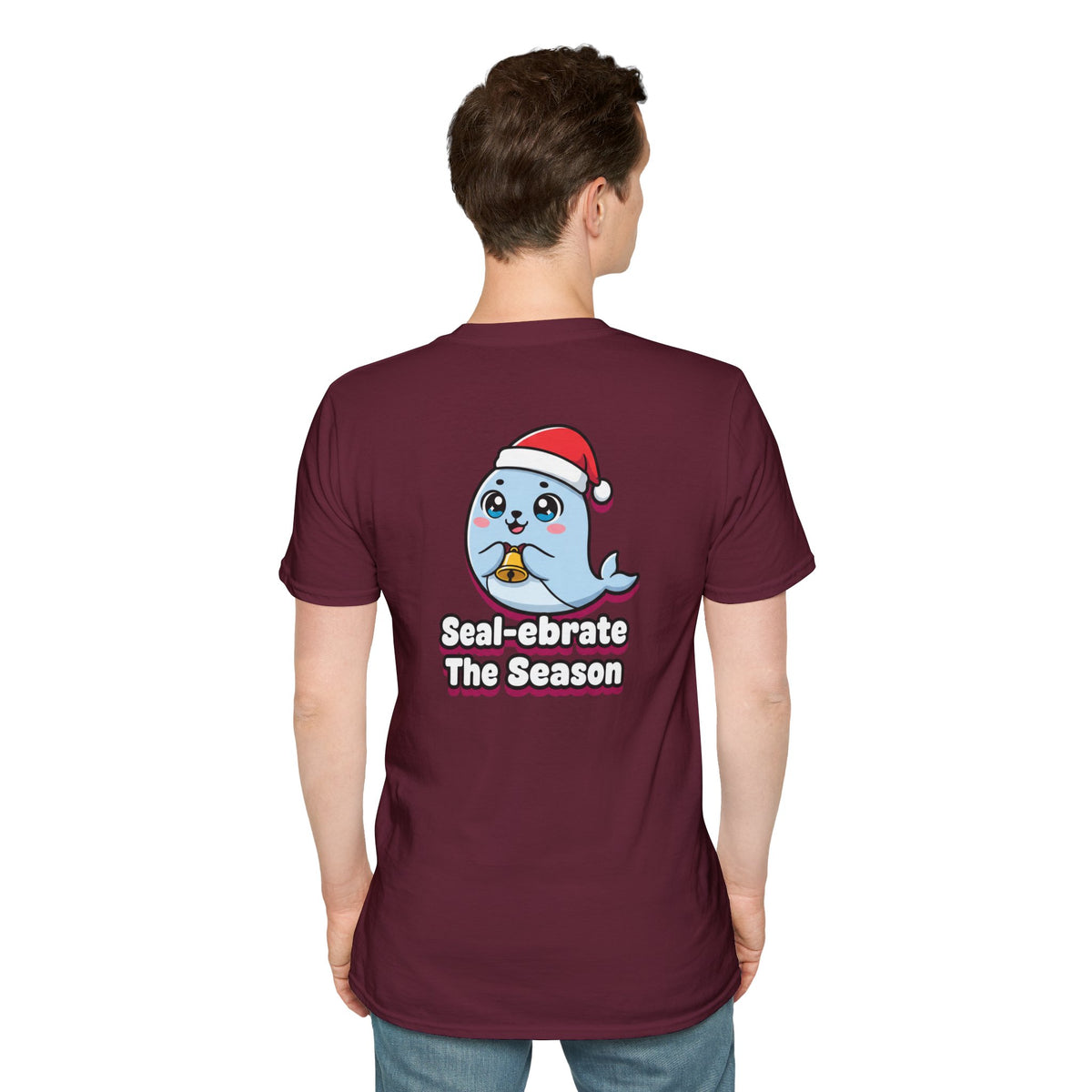 Cute Christmas Shirt Sealebrate The Season Funny Animal Unisex Softstyle Tee Christmas Gift