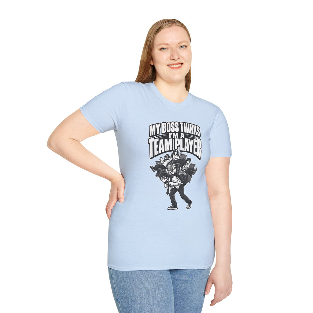 Funny Dark Humor Tshirt — Funny Office Tshirt Dark Humor Graphic Tee Unique Coworker Gift TEAM PLAYER Shirt