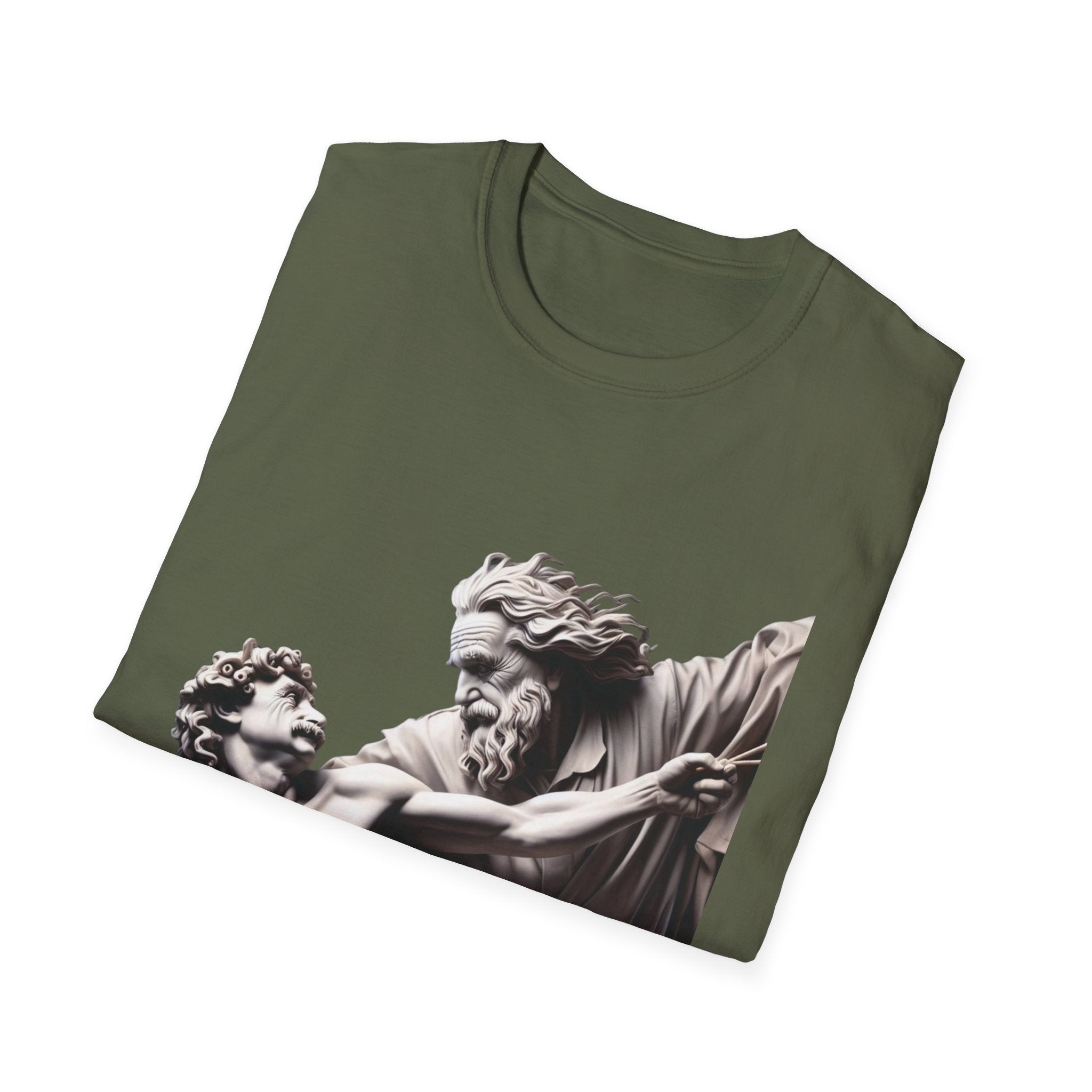 Funny Albert Einstein Unisex Softstyle T-Shirt Unique Gift Cotton T-shirt Art