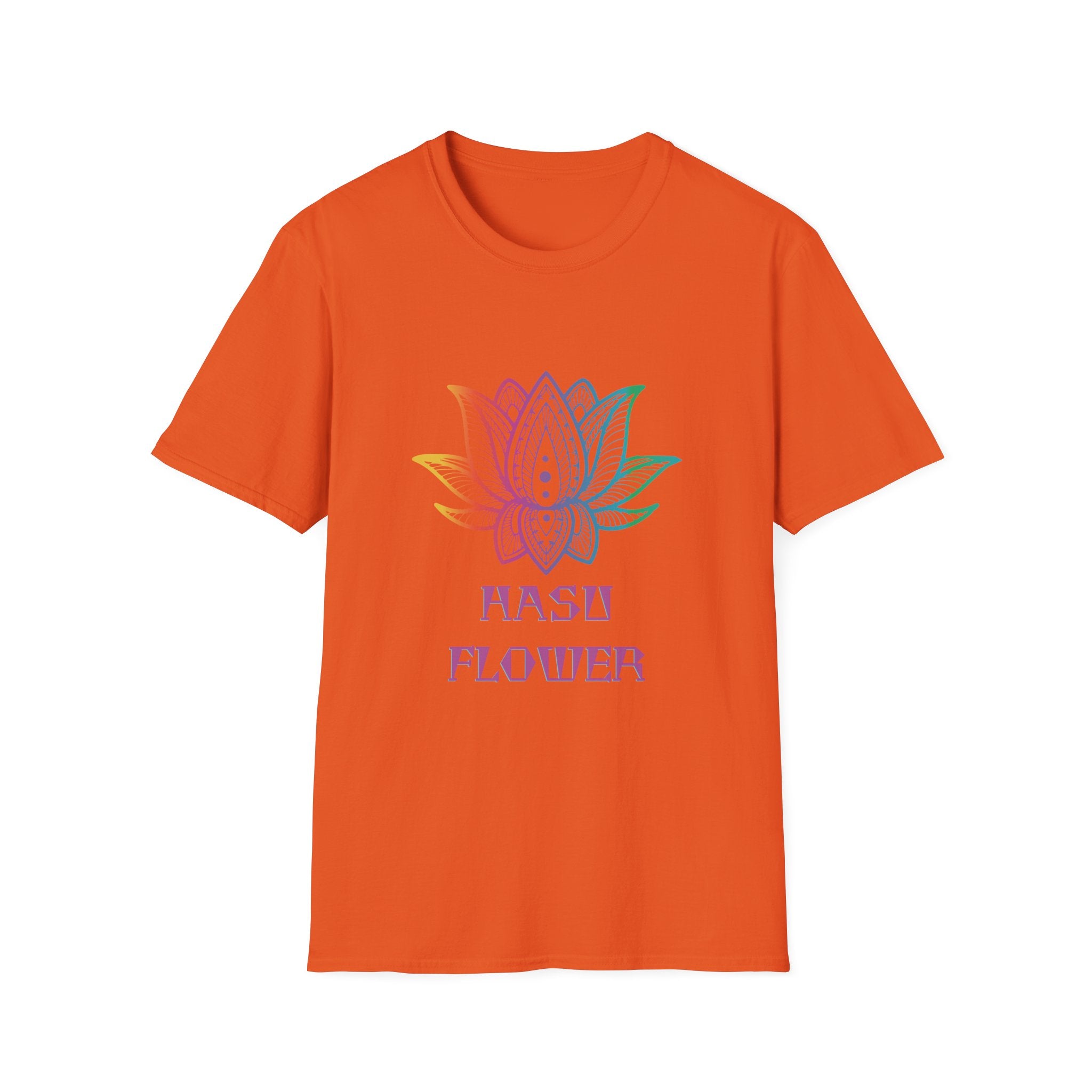 Hasu Japanese Art Shirt Unisex Softstyle Lotus Flower T-shirt Japan Flower Gift