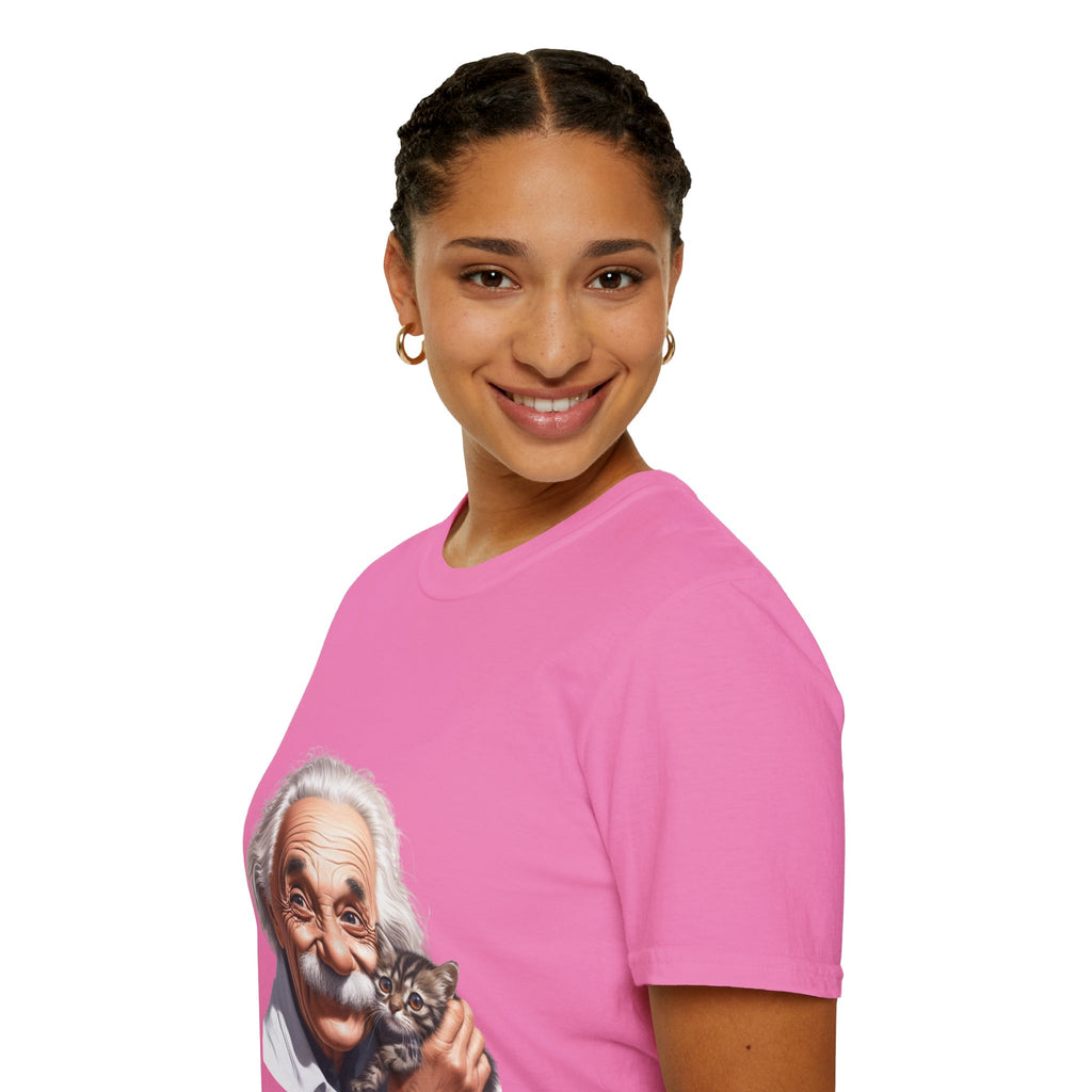 Funny Albert Einstein T-Shirt Unisex Softstyle T-Shirt Cotton Unique Gift German