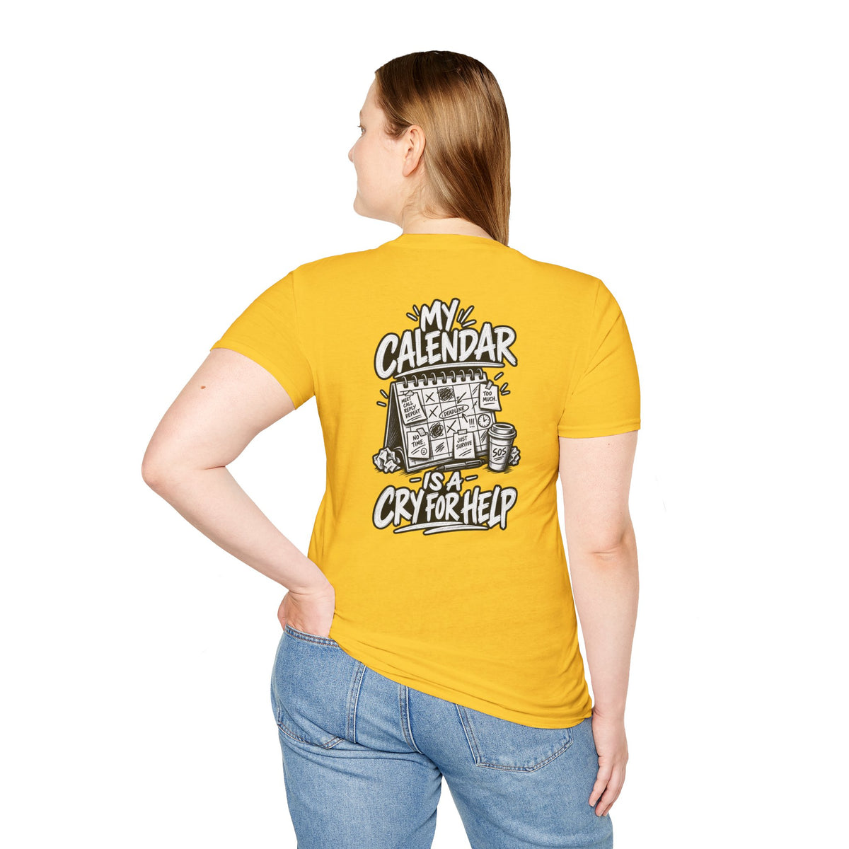 Funny Dark Humor Shirt My Calendar Is a Cry for Help Funny Office Tee Gift
