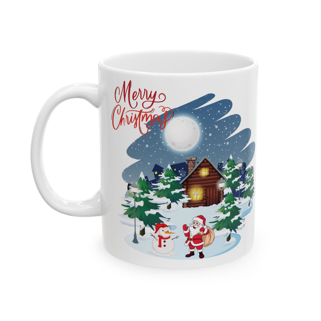 Christmas Mug Funny Santa Claus Mug Unique Cute Coffee Cup Snowman Mug Gift Kids 11oz