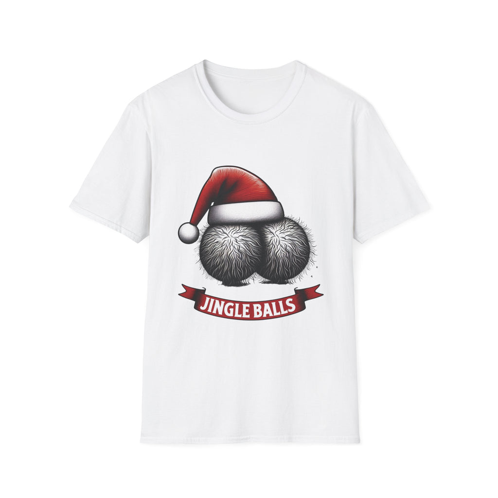 Tshirt Jingle Balls Funny Christmas T-Shirt Xmas Gift Tops Unisex Softstyle 2027