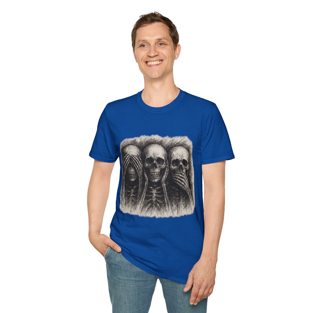 Mens Skull T-shirt Graphic Tees Skeleton Apparel Clothing Skulls Accessories Best Gift