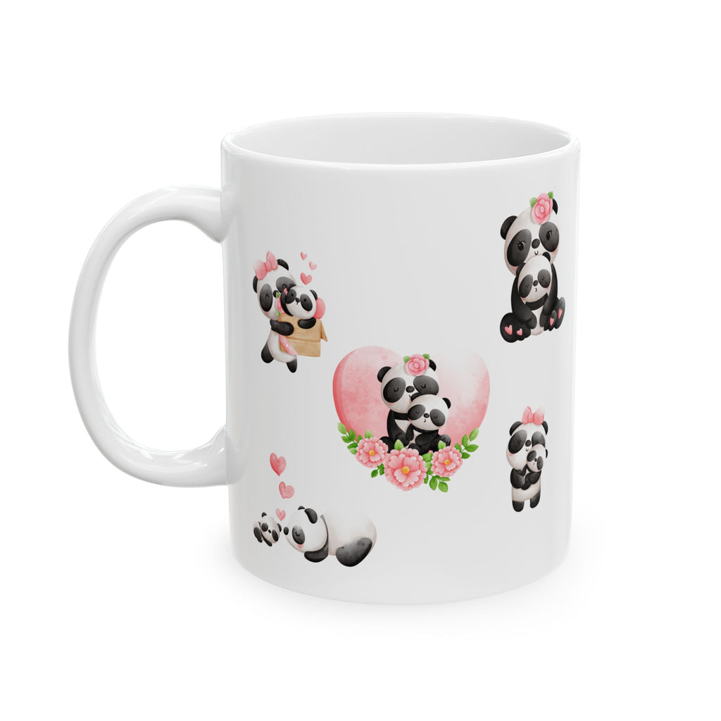 Cute Panda Mug Mom Love Tea Coffee Cup Ceramic Mug Gift Kids Women Lady Mother