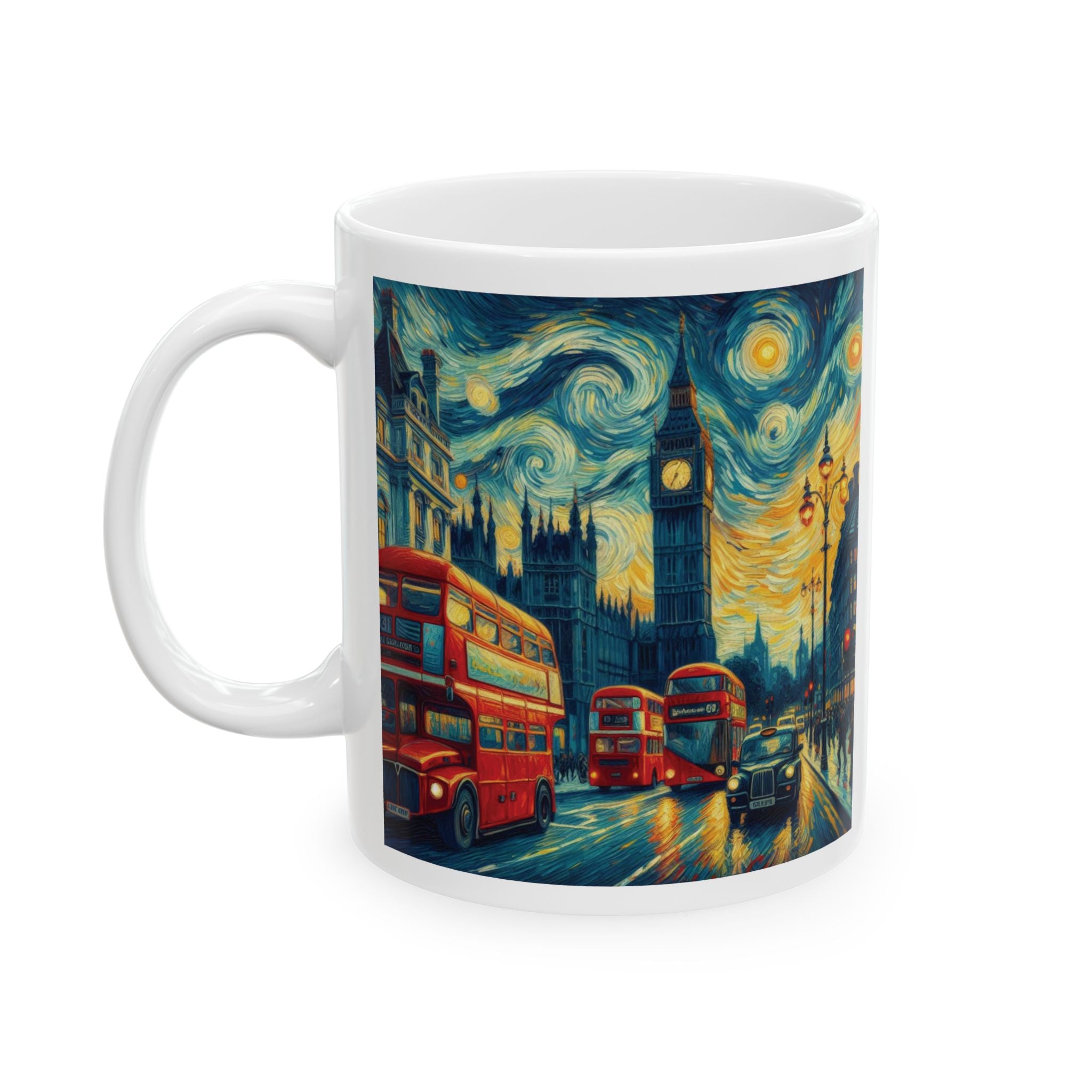 Funny London Mug Van Gogh Ceramic Mug You Are Here City Mug Coffee Mug Tea Gift 11oz