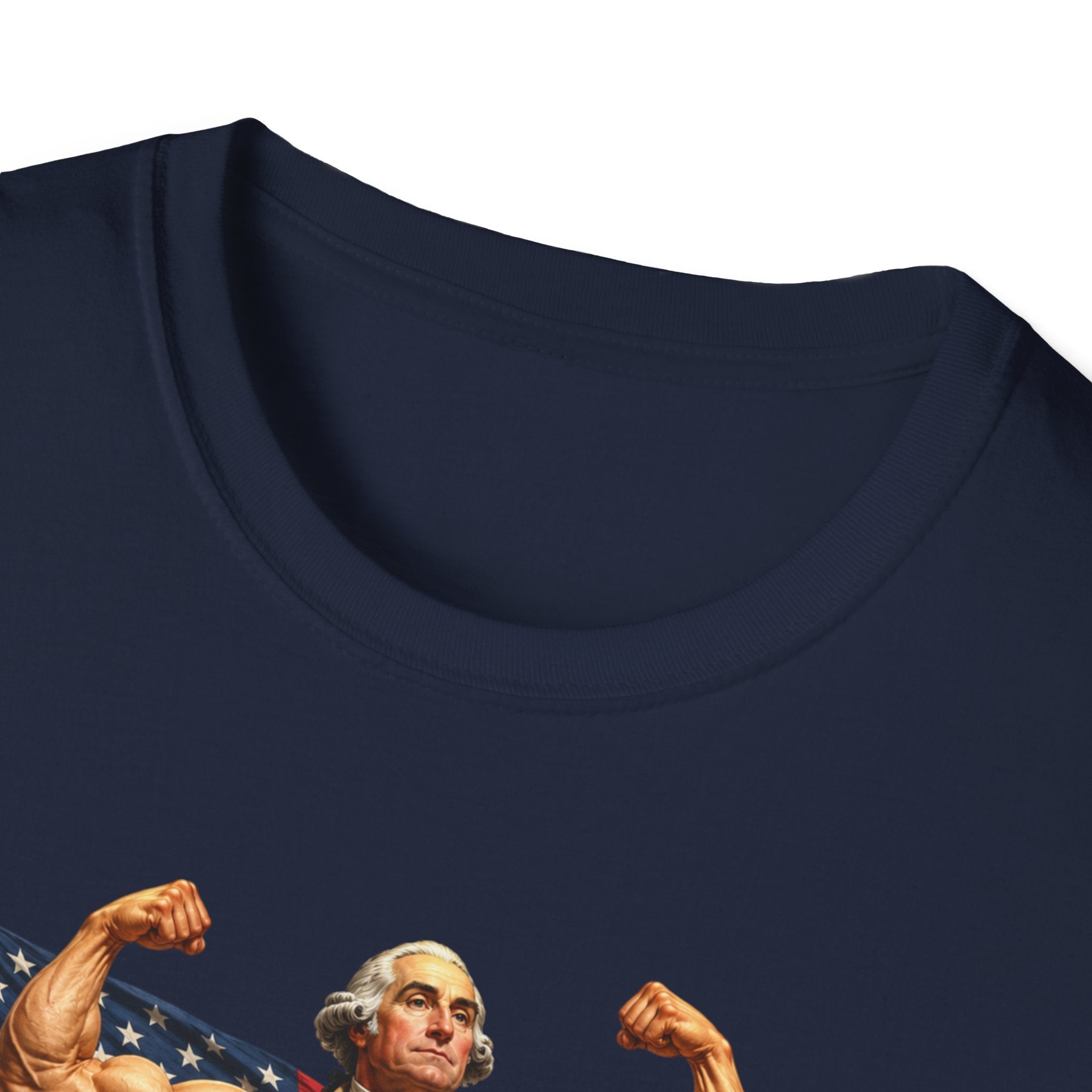 Funny USA Unisex Softstyle T-Shirt Giant Declaration Receipt Funny Patriotic T-Shirt United States of America Benjamin Franklin George Washington Tshirt