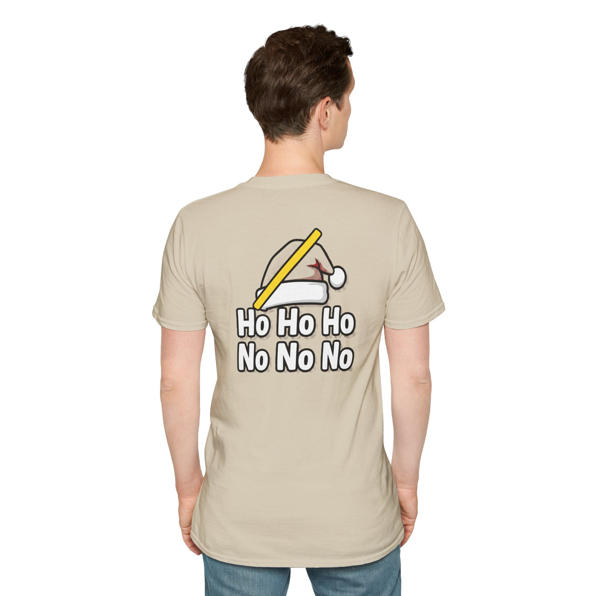 Dark Humor Christmas Shirt Ho Ho Ho No No No Funny Sarcastic Unisex Softstyle Tee Adult Christmas Gift