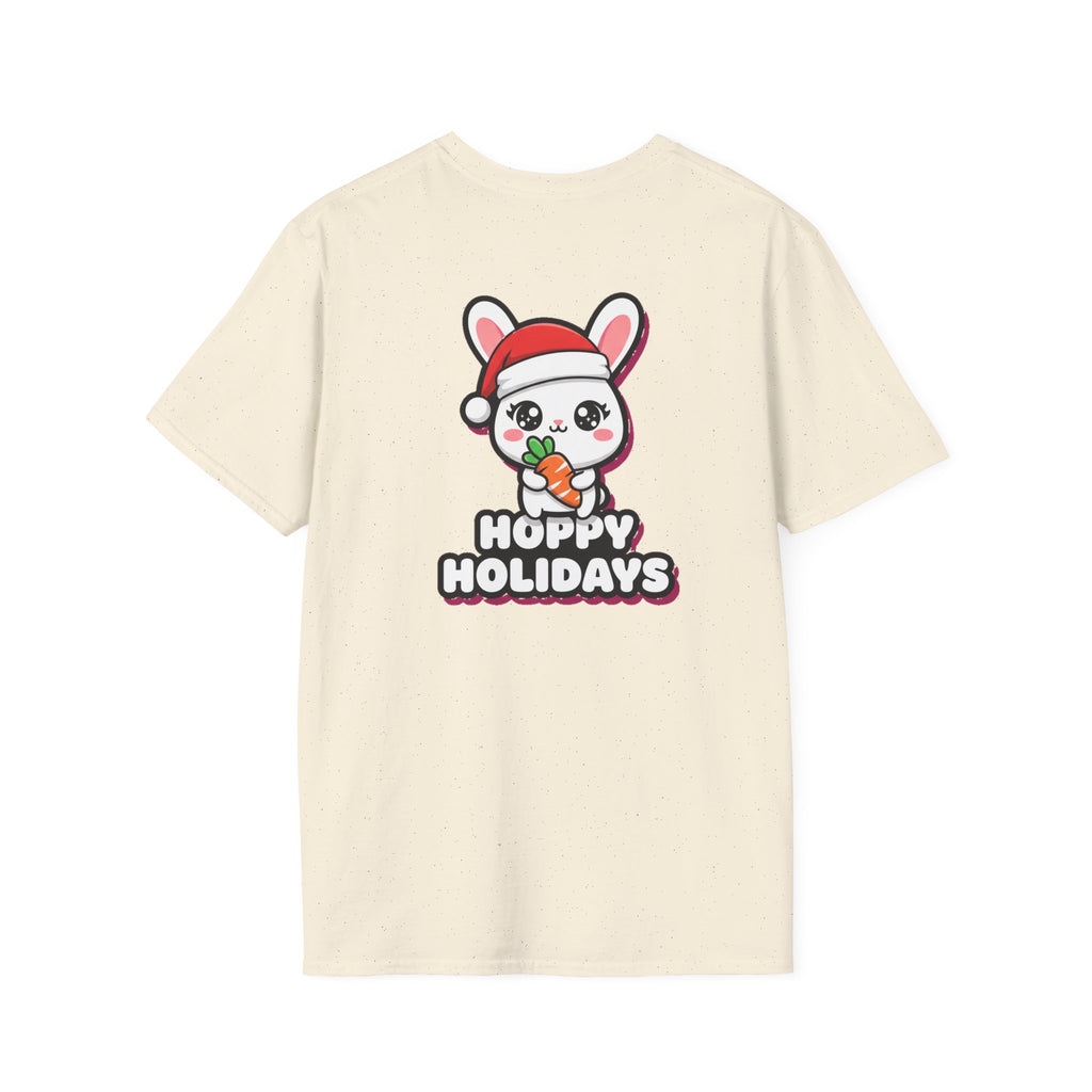 Cute Christmas Shirt Hoppy Holidays Funny Animal Unisex Softstyle Tee Christmas Gift