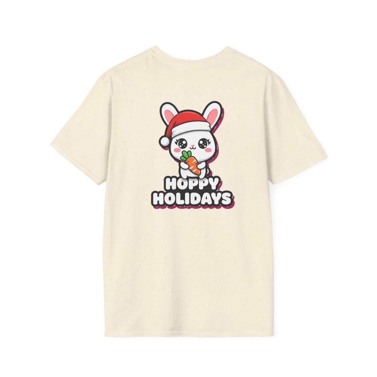 Cute Christmas Shirt Hoppy Holidays Funny Animal Unisex Softstyle Tee Christmas Gift